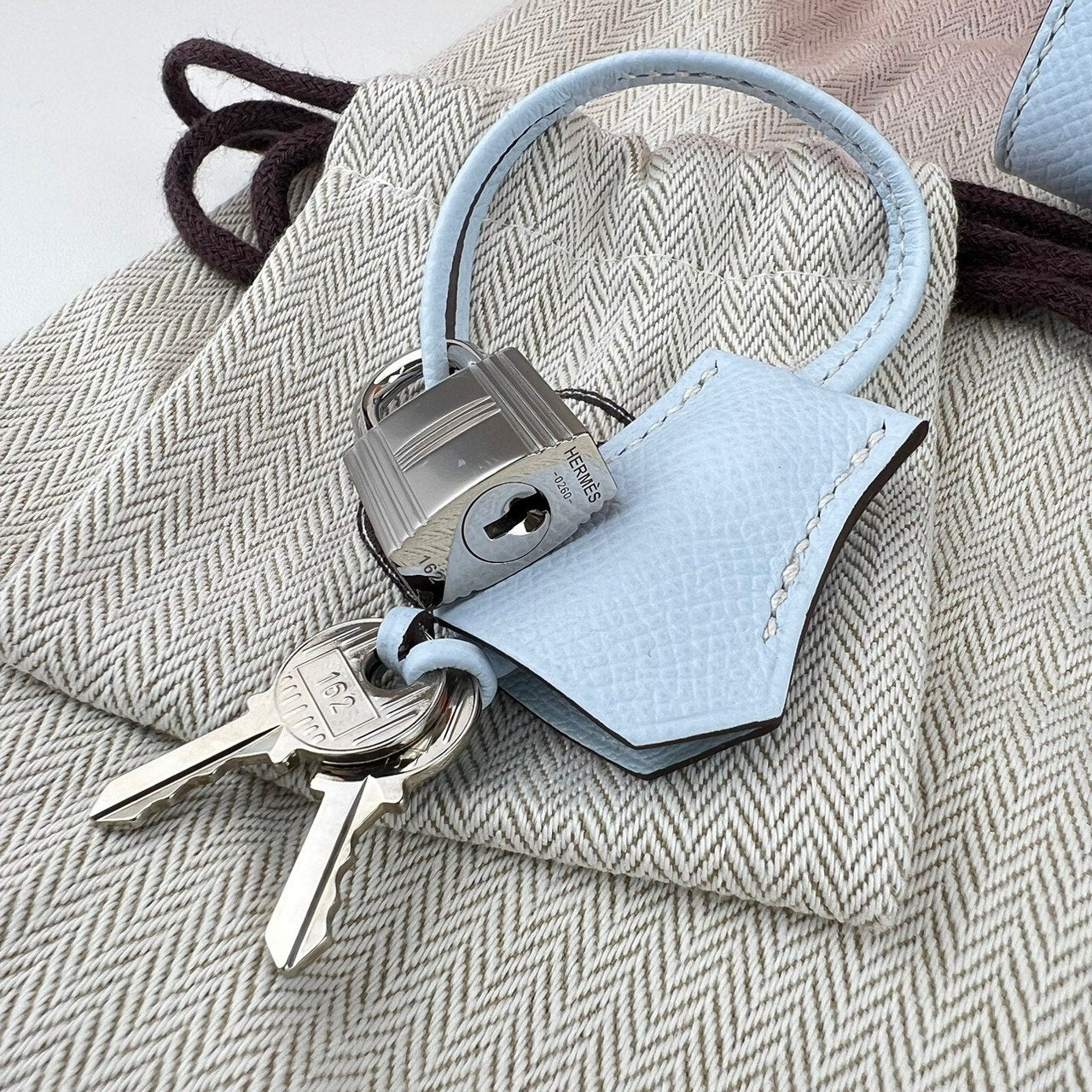 Birkin25 Sellier バーキン25セリエ Blue brume ブルーブリュム PHW シルバー金具 Y刻 Epsom エプソン