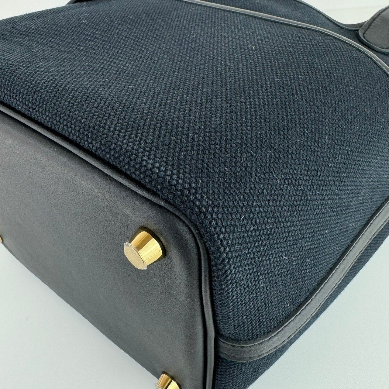 Picotin Lock PM cargo ピコタンカーゴPM Black ブラック GHW ゴールド金具 W刻印 Toile goeland/Swift トワルゴエラン/スイフト