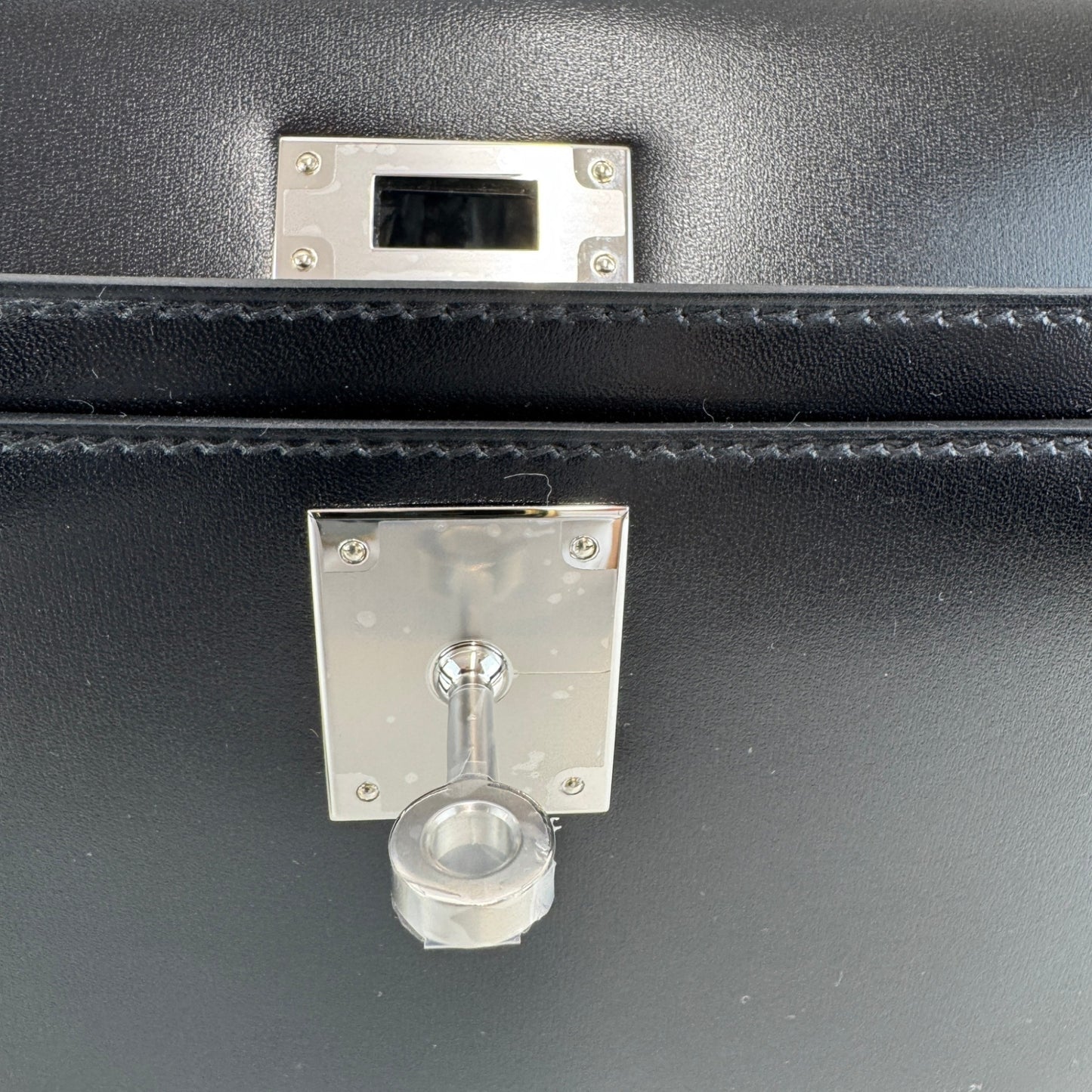 Hermès エルメス Kelly depeche ケリーデペッシュ Stamp-W W刻印 Box calf ボックスカーフ Black ブラック PHW シルバー金具