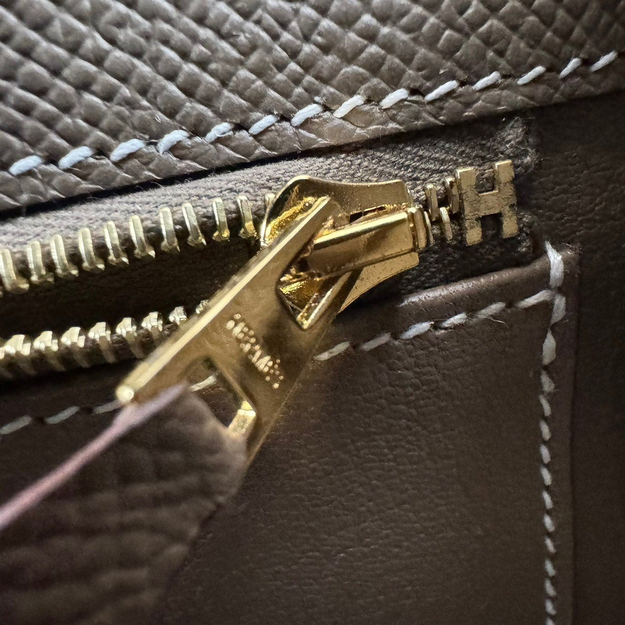 Kelly25 ケリー25 Etoupe エトープ Epsom エプソン GHW ゴールド金具 Stamp-W W刻印