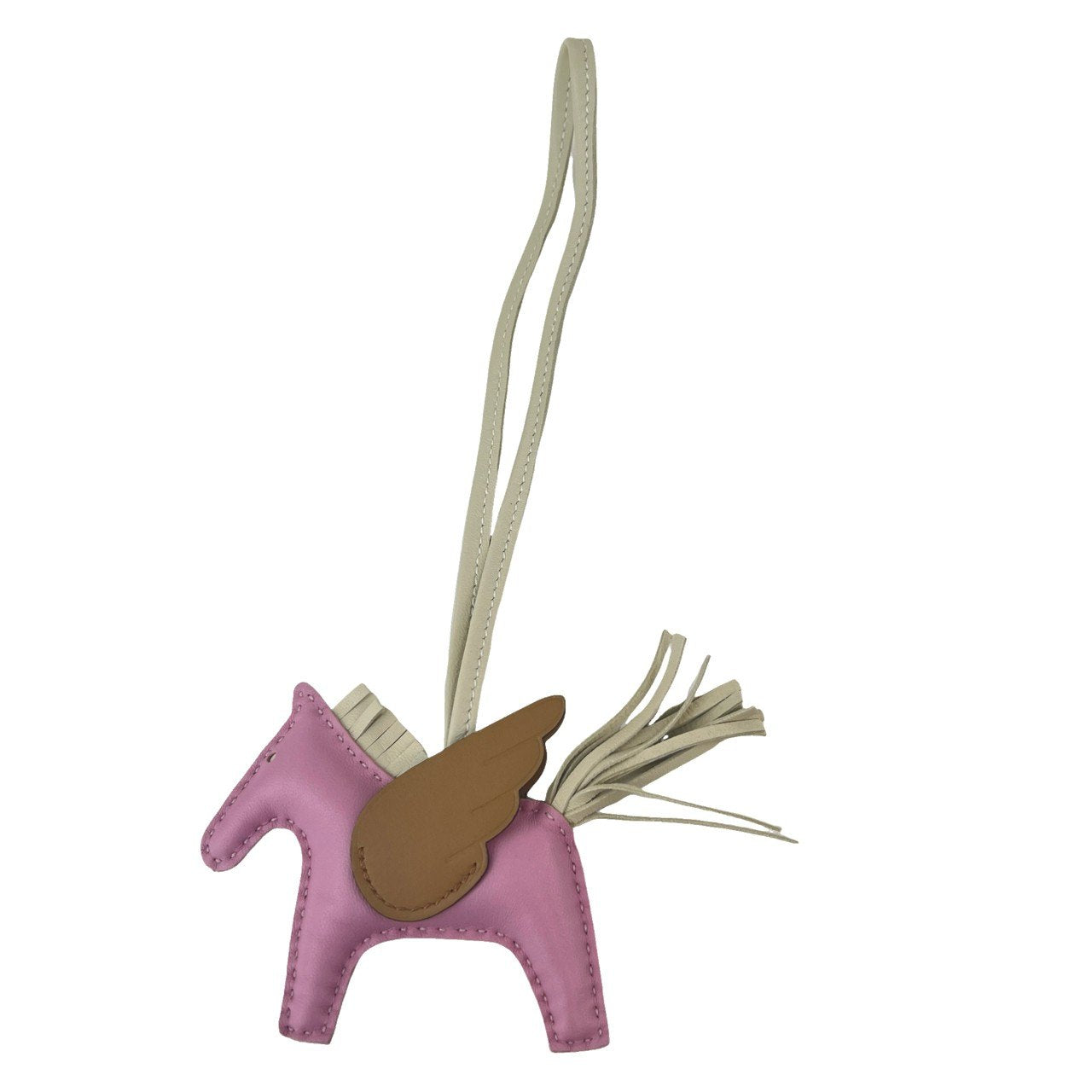 Rodeo Pegasus charm PM ロデオチャーム ペガサス Mauve sylvester/Craie/Chai モーヴシルベストル/クレ/チャイ Agneau Milo アニョーミロ Stamp-U U刻