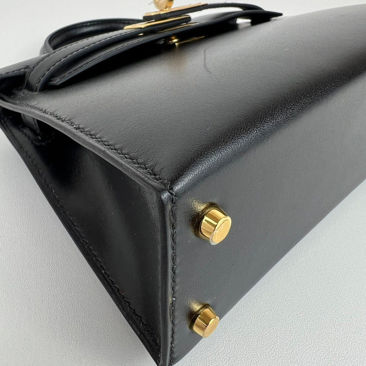 Mini kelly ミニケリー Black ブラック GHW ゴールド金具 Box calf ボックスカーフ Stamp-W W刻印 ショルダーバッグ レディースバッグ