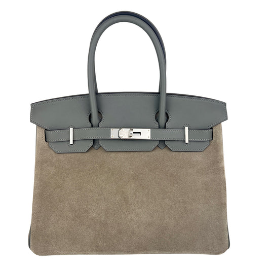 Birkin25 バーキン30 Gris Caillou/Gris meyer グリスカイユ/グリメイヤー  PHW シルバー金具 Swift/Grizzly スイフト/グリズリー Stamp-B B刻印