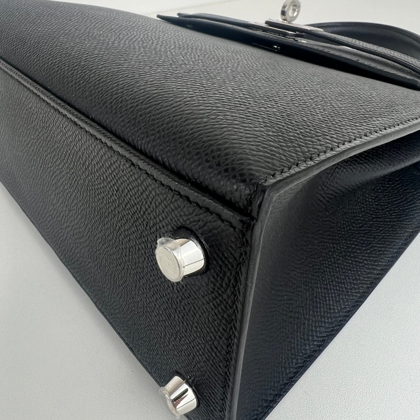 Hermès エルメス Kelly25 ケリー25 Stamp-K K刻印 Epsom エプソン Black ブラック PHW シルバー金具