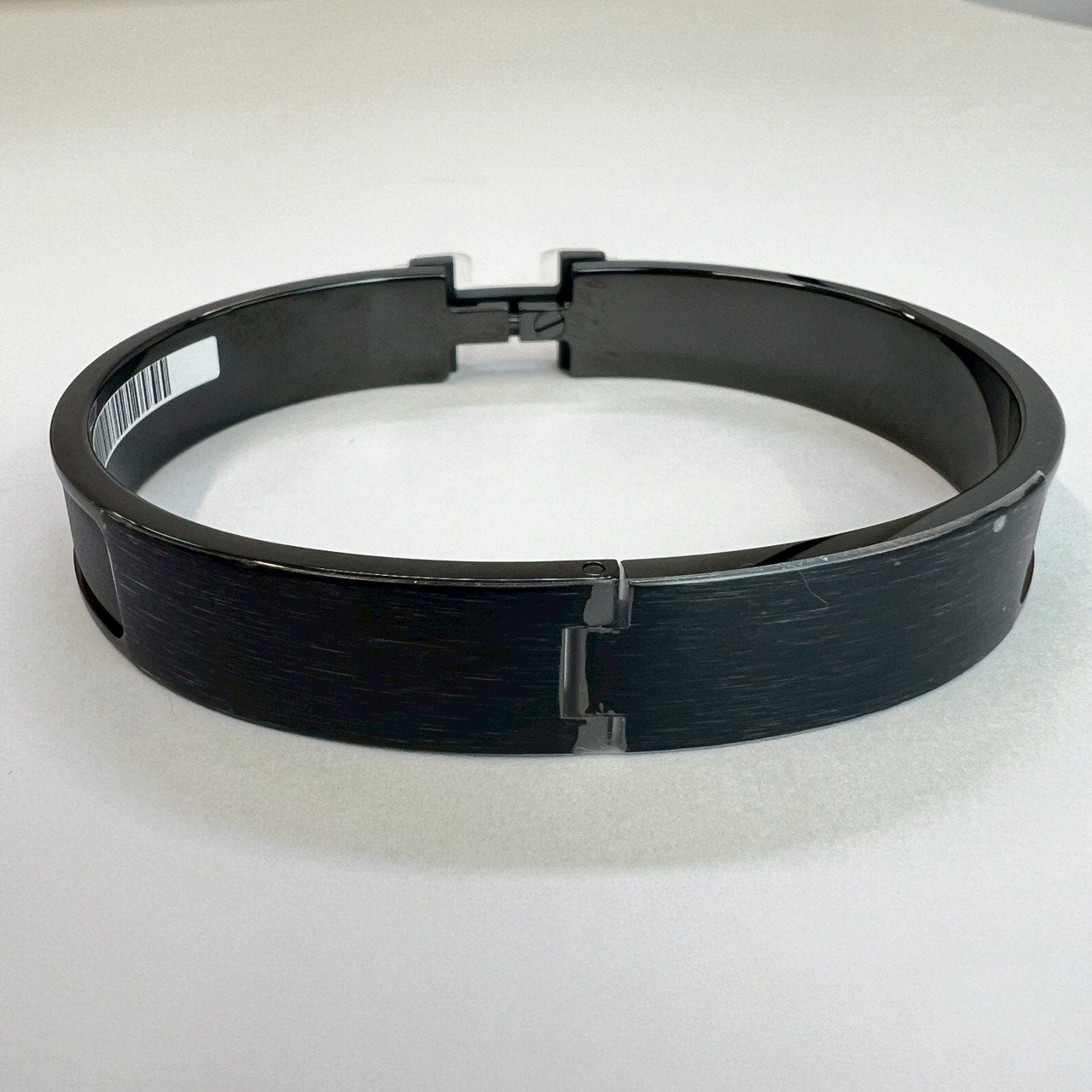 Clic HH so black T6 クリックHHソーブラックブレスレット メタリック仕上げ so black ソーブラック
