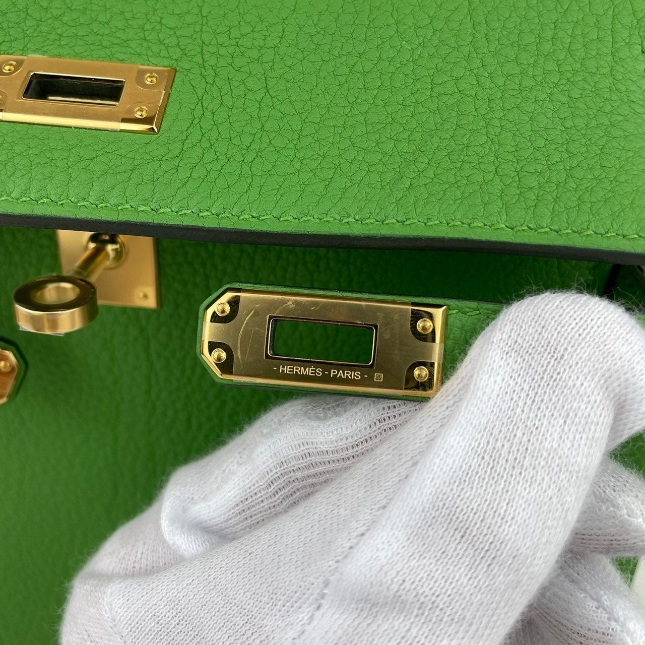 Kelly25 ケリー25 Vert yucca ヴェールユッカ Togo トゴ GHW ゴールド金具 B刻
