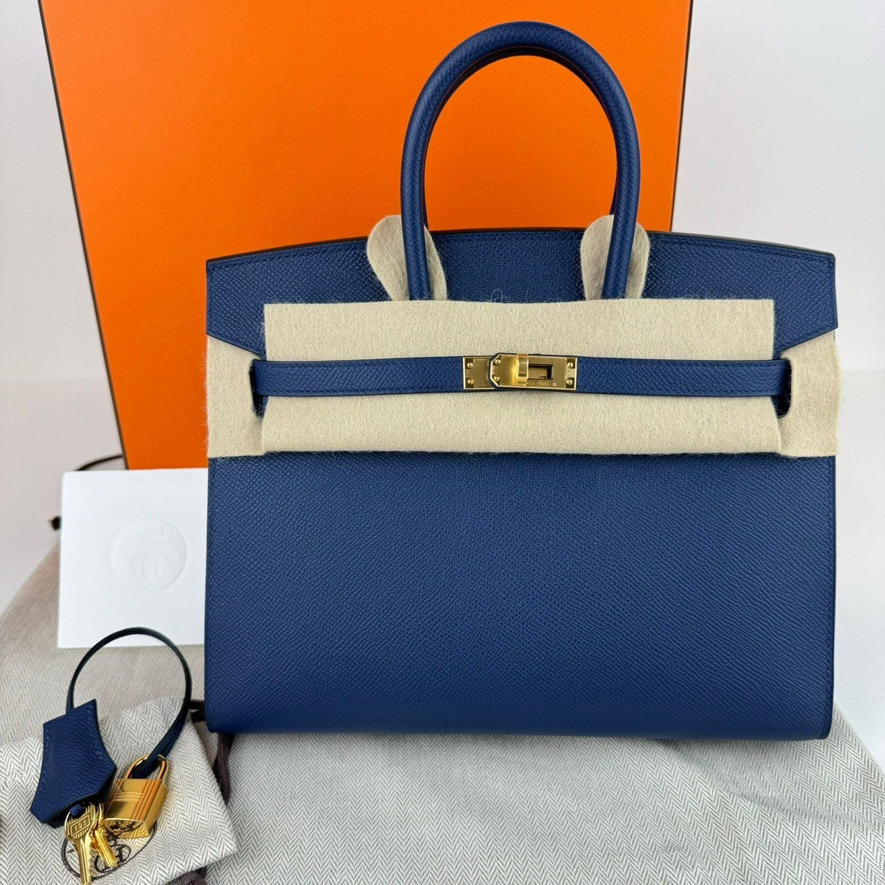 Birkin25 バーキン25 Blue saphir ブルーサファイア GHW ゴールド金具 B刻