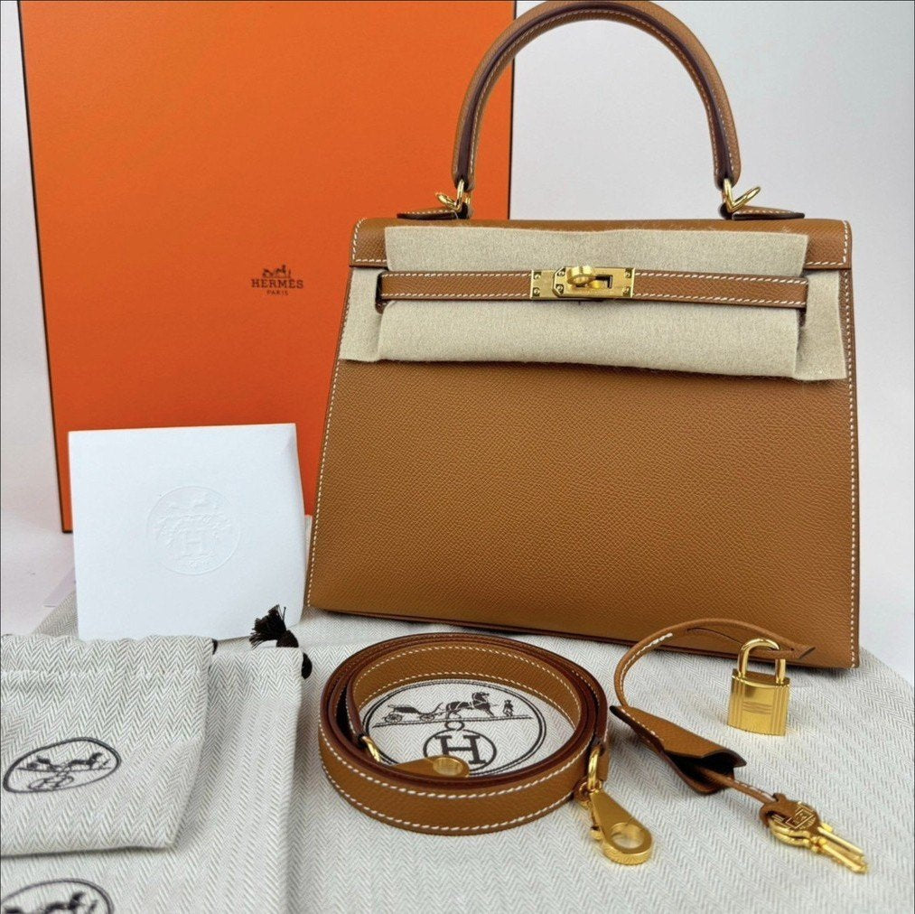 Kelly25 ケリー25 Stamp-W W刻印 Epsom エプソン Gold ゴールド GHW ゴールド金具
