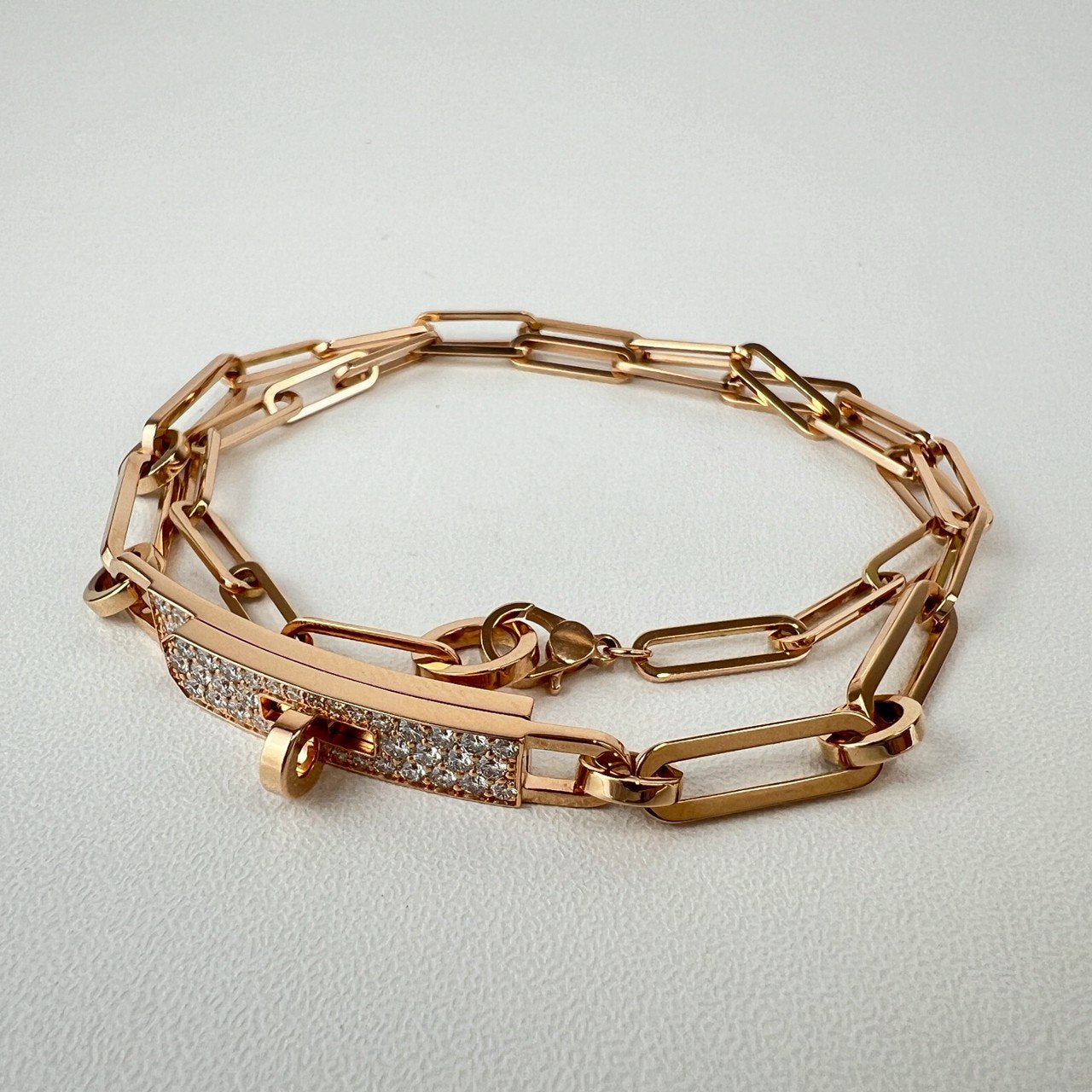Kelly Chaine bracelet PM Double-Choker ケリー チェーンブレスレットPM ダブルチョーカー Rose Gold ローズゴールド Diamonds ダイヤモンド