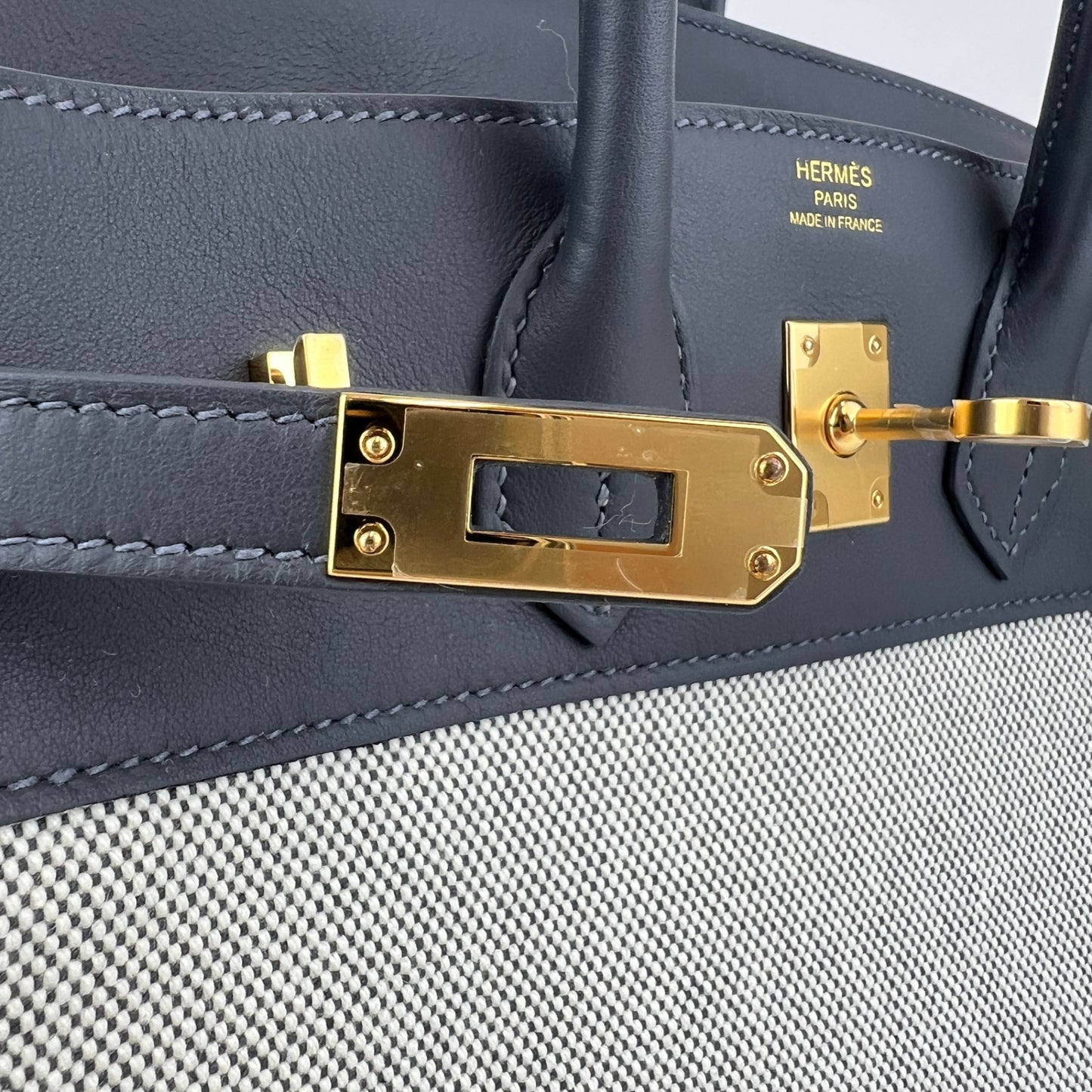 Birkin25 バーキン25 Stamp-K K刻印 Toile H/Swift トワルアッシュ/スイフト Gris misty グリミスティ GHW ゴールド金具