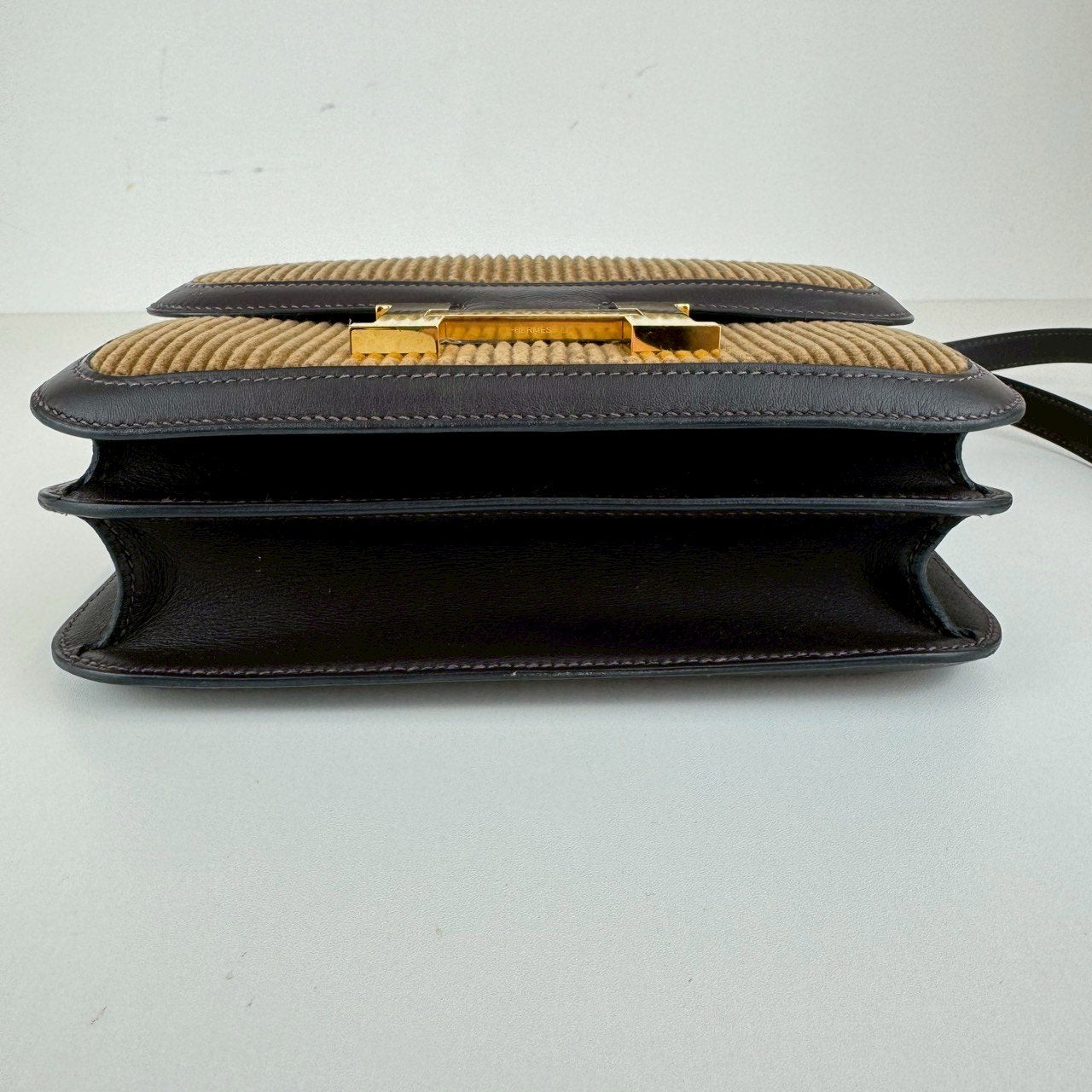 Constance 24 コンスタンス24 Corduroy/Swift コーデュロイ/スウィフト Tabac camel タバックキャメル GHW ゴールド金具 Stamp-D D刻印
