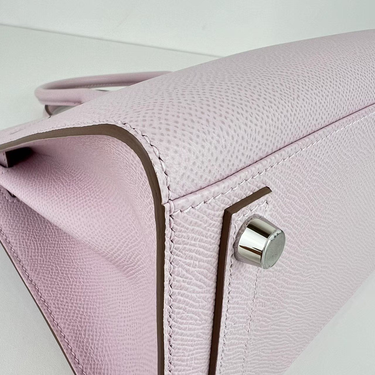 Birkin25 Sellier バーキン25 セリエ Mauve pale モーヴパール Epsom エプソン PHW シルバー金具 Stamp-B B刻印