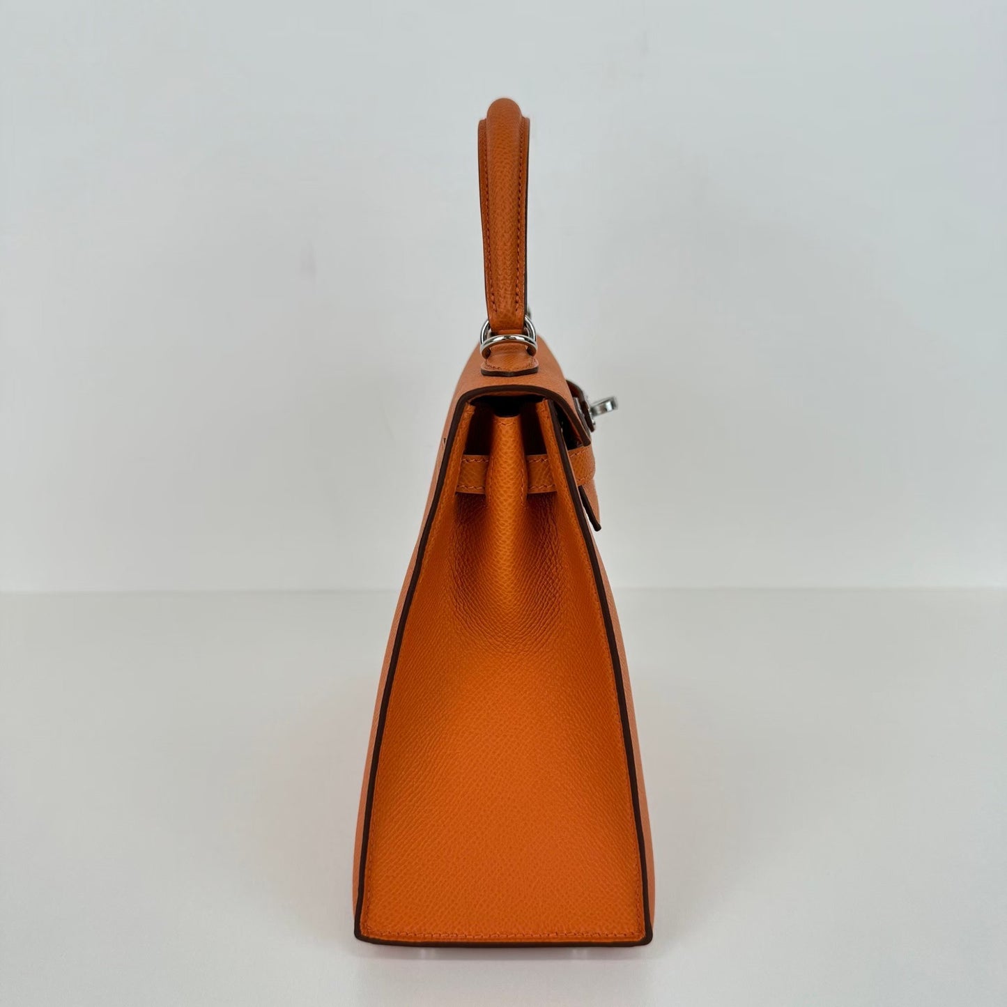 Kelly25 ケリー25 Stamp-W W刻印 Epsom エプソン Orange オレンジ PHW シルバー金具