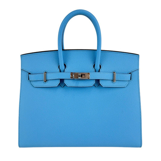 Birkin25 sellier バーキン25 セリエ Celeste セレステ U刻 PHW シルバー金具 Epsom エプソン