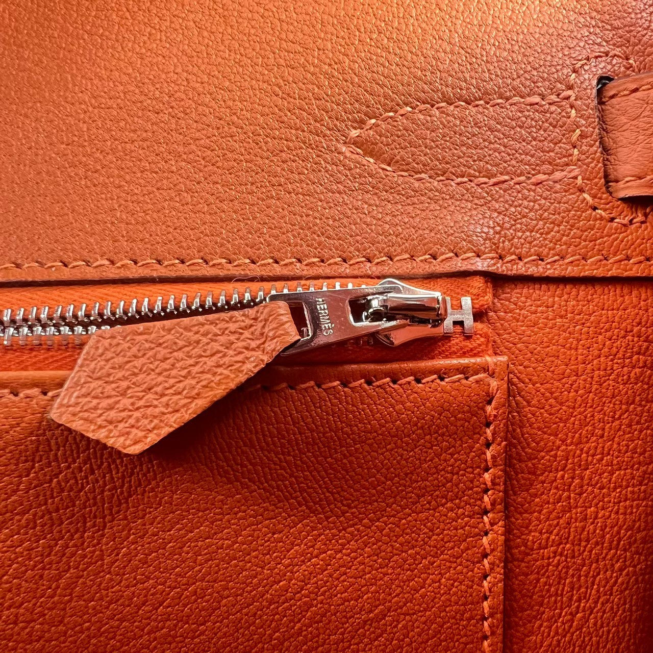 Birkin30 バーキン30 Orange オレンジ PHW シルバー金具 Togo トゴ Stamp-W W刻印