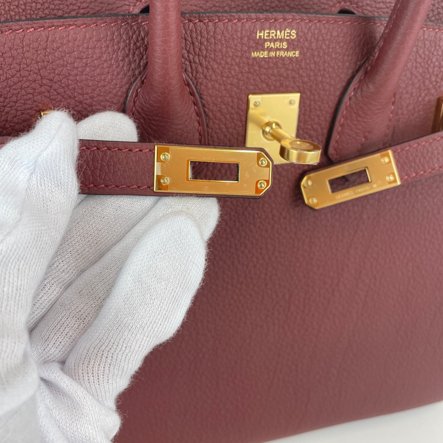 Birkin25 バーキン25 Rouge H ルージュアッシュ GHW ゴールド金具 Togo トゴ Stamp-W W刻印