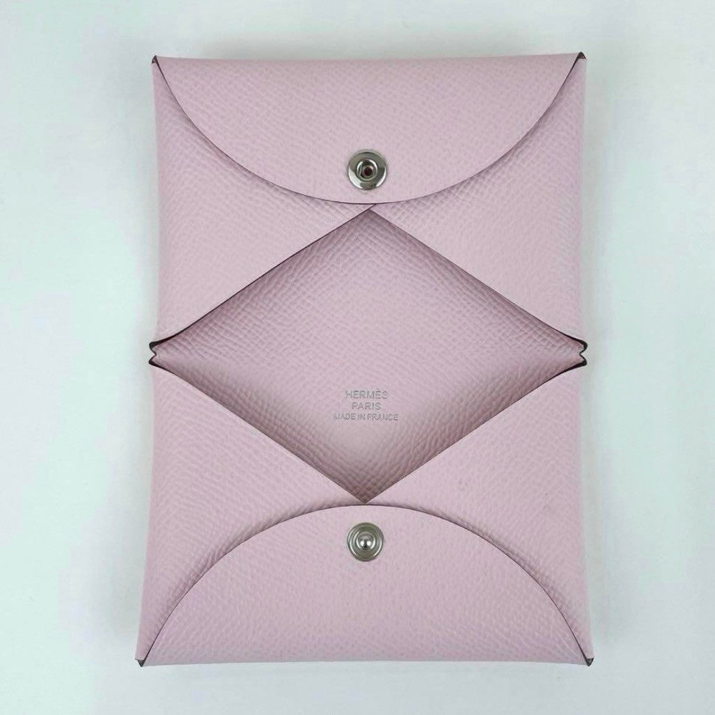 Hermès エルメス Calvi カルヴィ Stamp-K K刻 Epsom エプソン Rose darling ローズダーリン