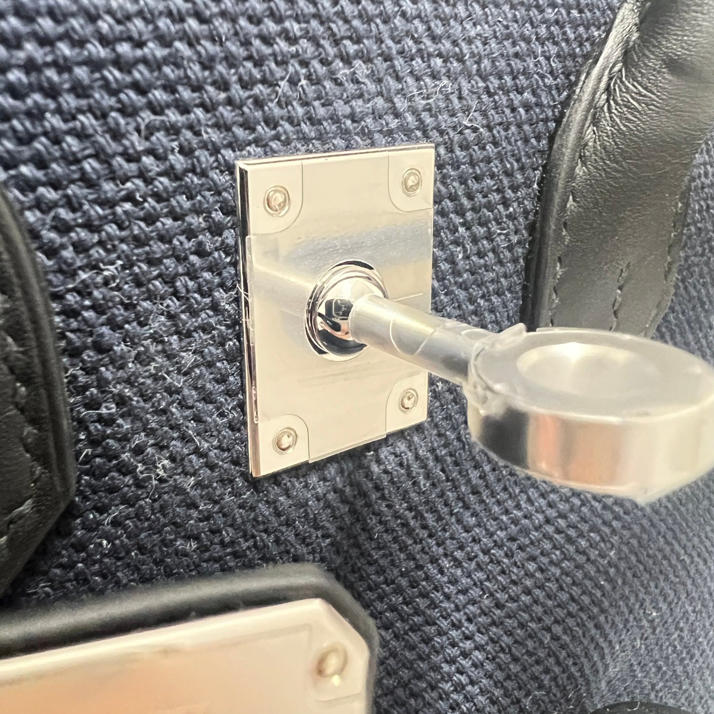 Birkin25 cargo バーキン25 カーゴ Blue marine ブルーマリン Toile gieland/Swift トワルゴエラン/スイフト PHW シルバー金具 Stamp-W W刻印