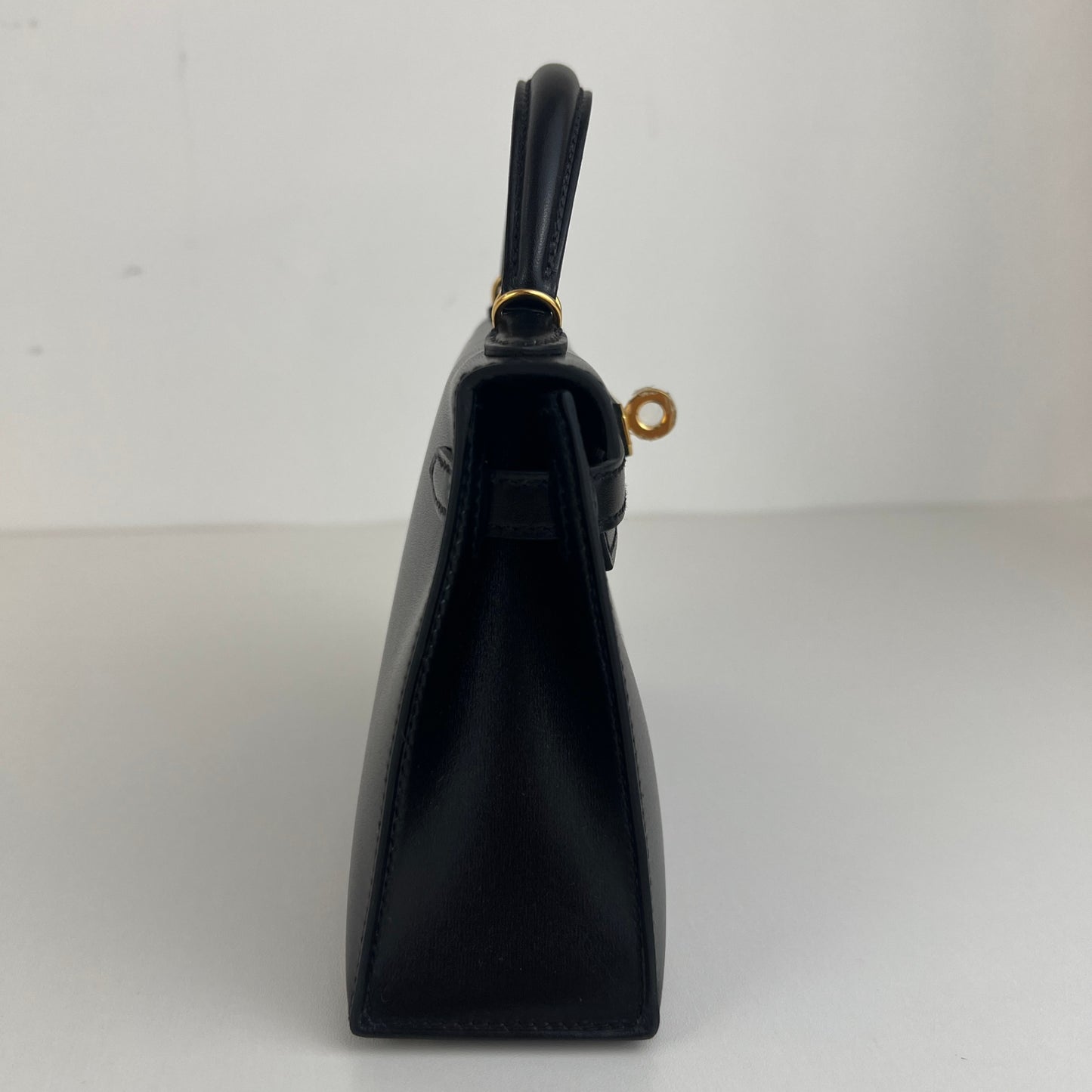 Hermès エルメス Mini kelly ミニケリー Stamp-K K刻印 Box ボックス Black ブラック GHW ゴールド金具