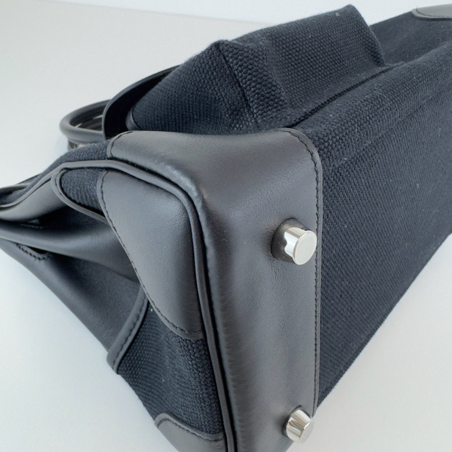 Birkin25 Cargo バーキン25 カーゴ Black ブラック PHW シルバー金具 W刻