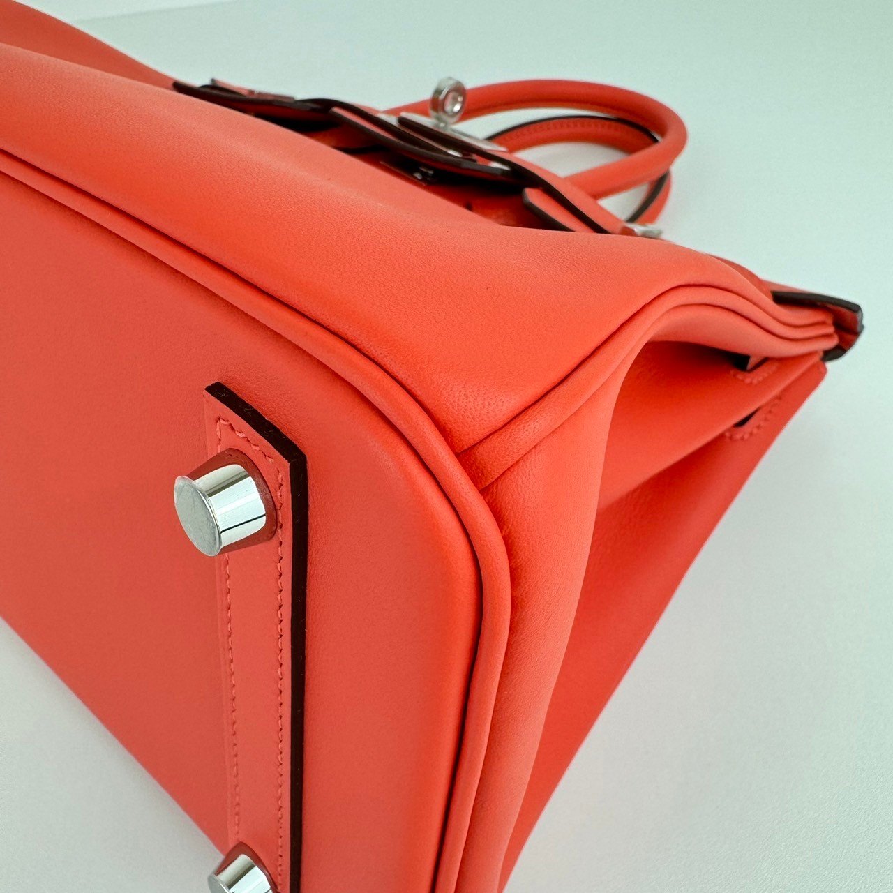 Birkin25 バーキン25 Stamp-W W刻印 Swift スイフト Orange field オレンジフィールド PHW シルバー金具