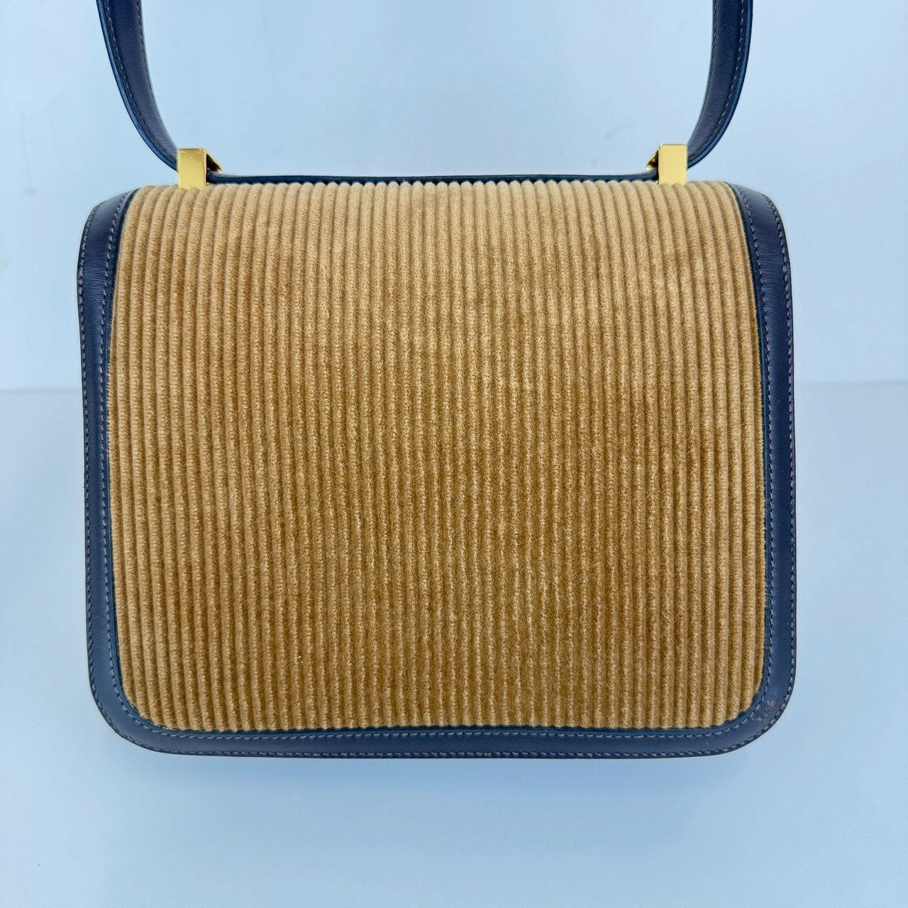 Constance 24 コンスタンス24 Corduroy/Swift コーデュロイ/スウィフト Tabac camel タバックキャメル GHW ゴールド金具 Stamp-D D刻印