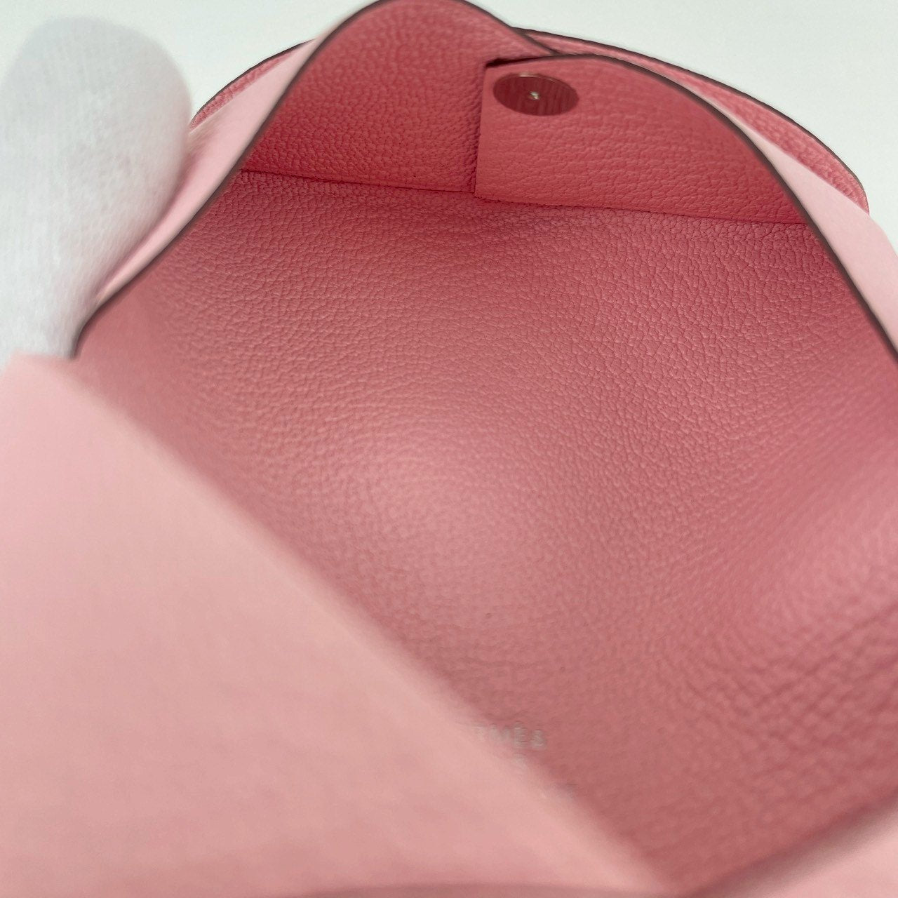Hermès エルメス Calvi カルヴィ Stamp-K K刻 Rose sakura ローズサクラ Chevre シェーブル