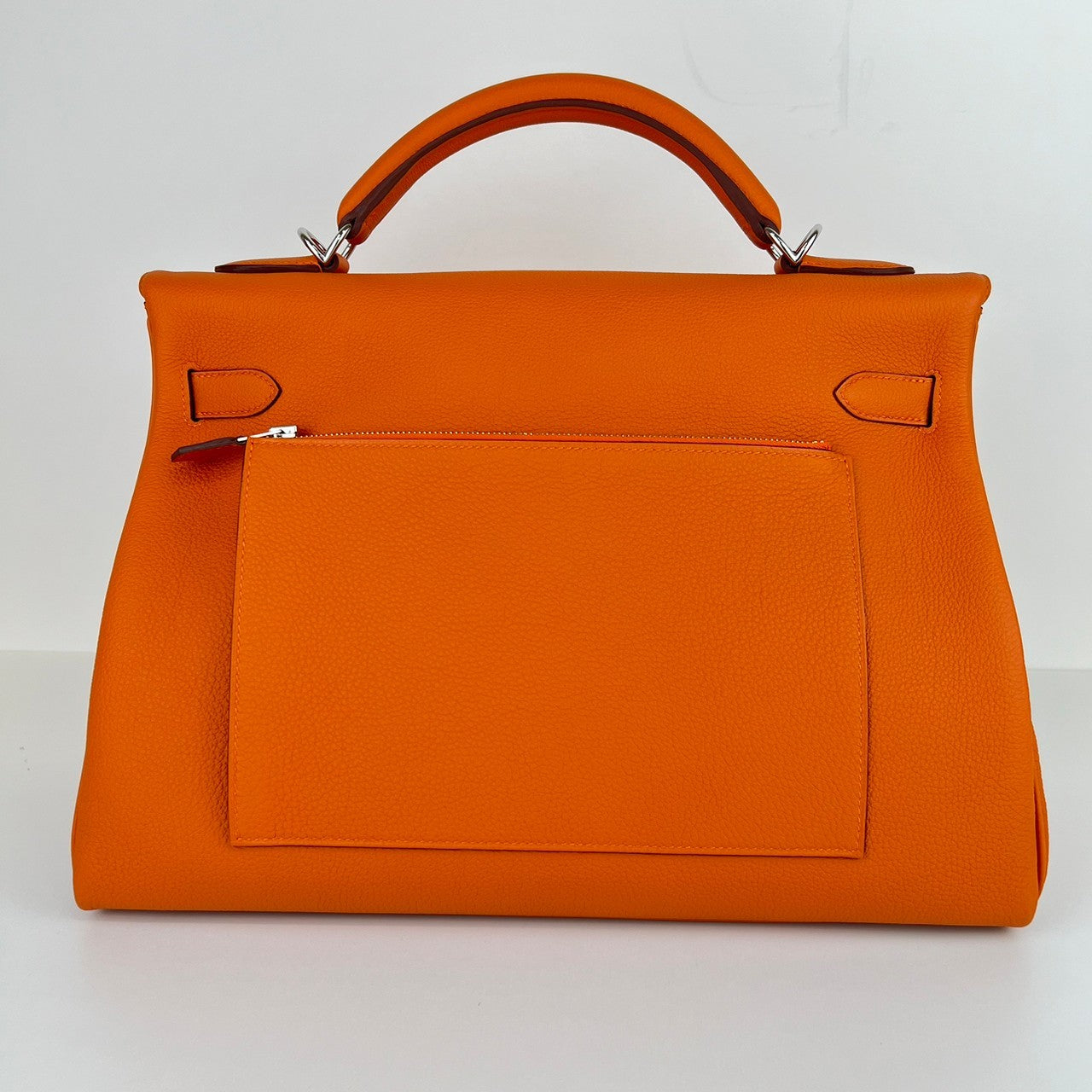 Kelly42 maxi ケリー42 マキシ Orange オレンジ PHW シルバー金具 Togo トゴ シルバー金具 Stamp-W W刻印