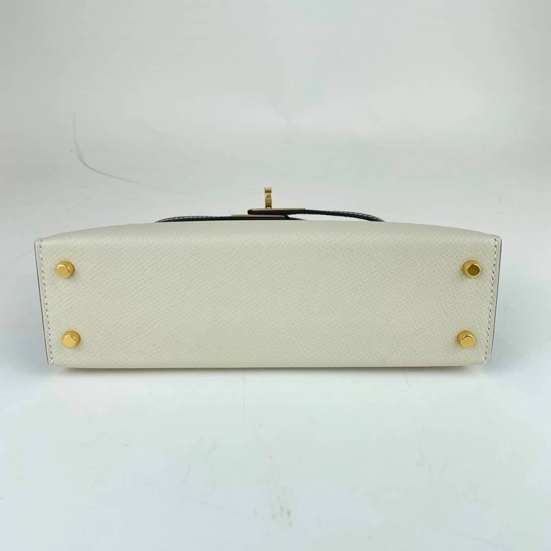 Mini Kelly Special Order ミニケリー HSS Black/Craie ブラック/クレ GHW ゴールド金具 Epsom エプソン Stamp-U U刻印