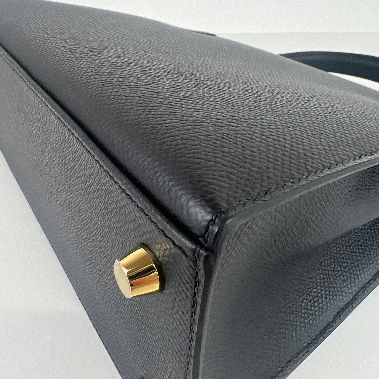 Kelly25 ケリー25 Black ブラック Epsom エプソン GHW ゴールド金具 Stamp-W W刻印