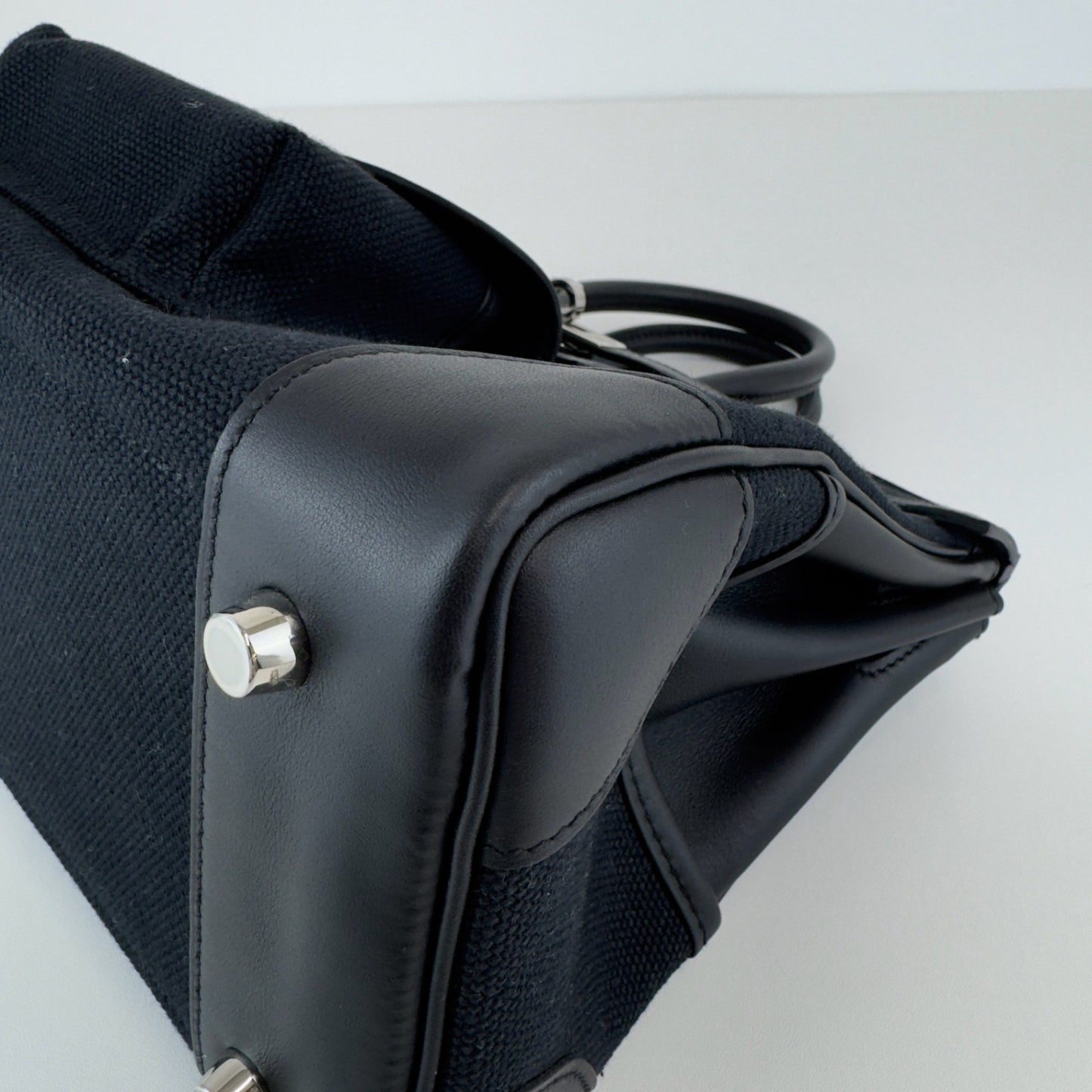 Birkin25 Cargo バーキン25 カーゴ Black ブラック PHW シルバー金具 W刻