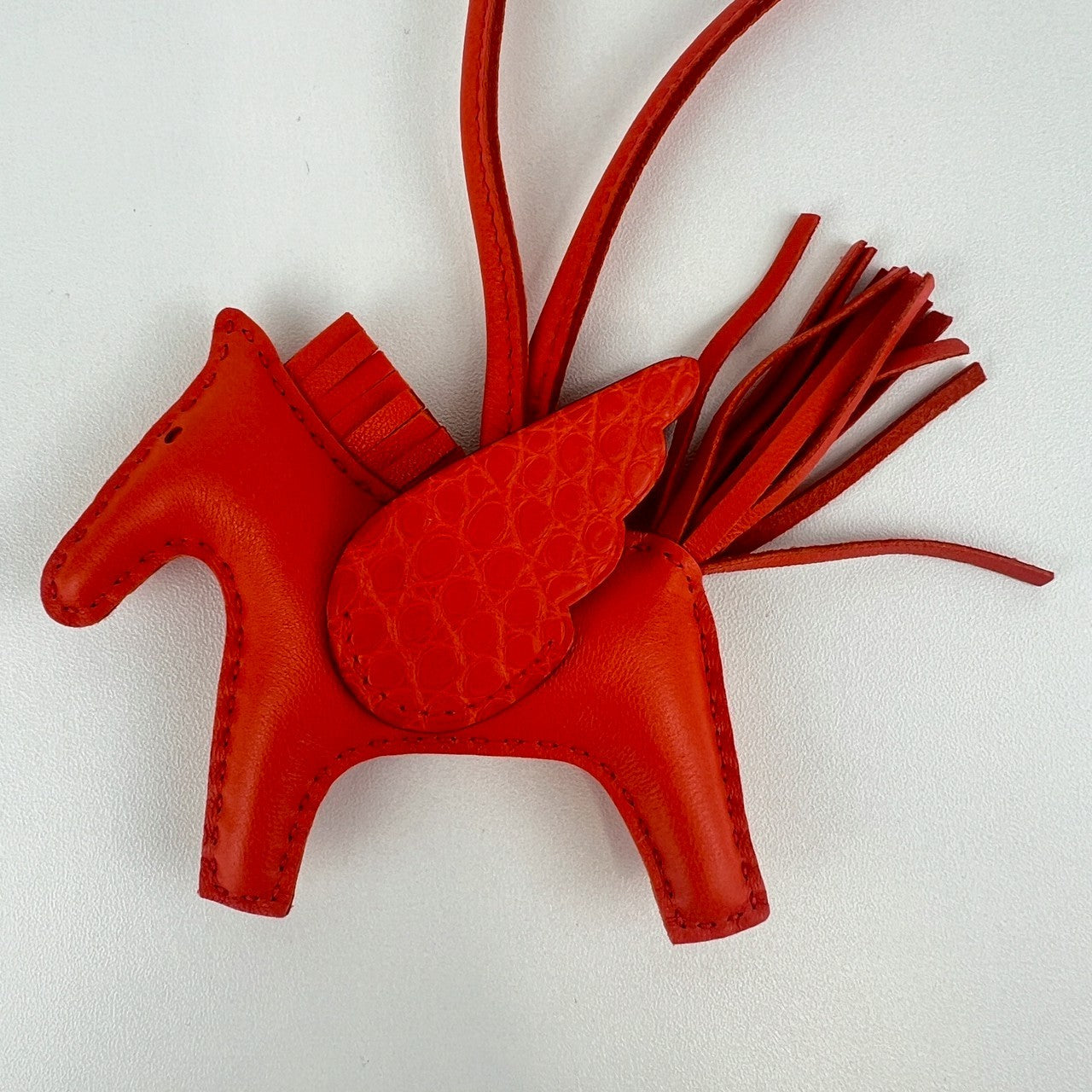 Rodeo Pegasus charm PM ロデオチャーム ペガサス Orange poppy オレンジポピー アリゲーター/スイフト Stamp-U U刻
