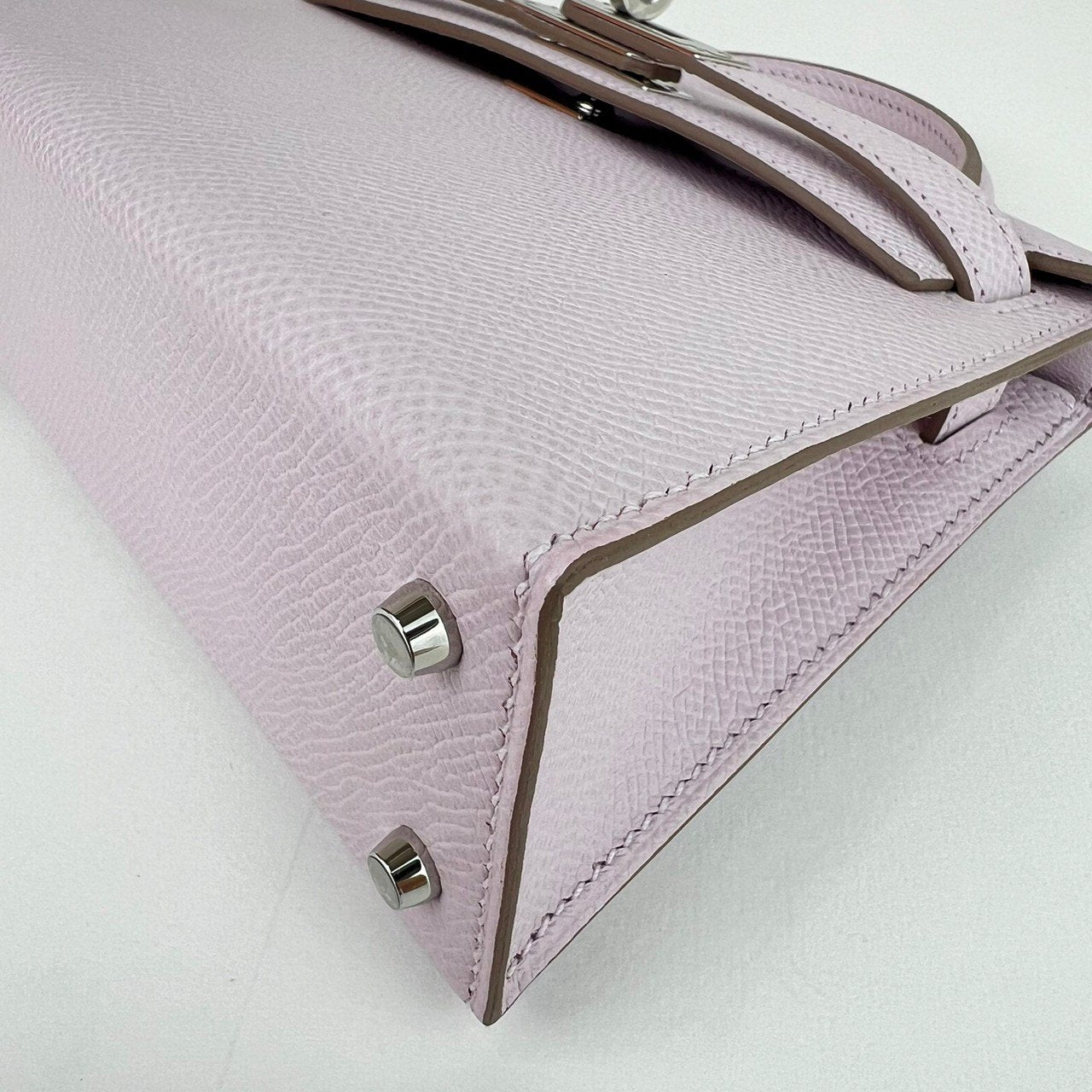 Mini kelly ミニケリー Mauve pale モーヴパール PHW シルバー金具 Epsom エプソン B刻