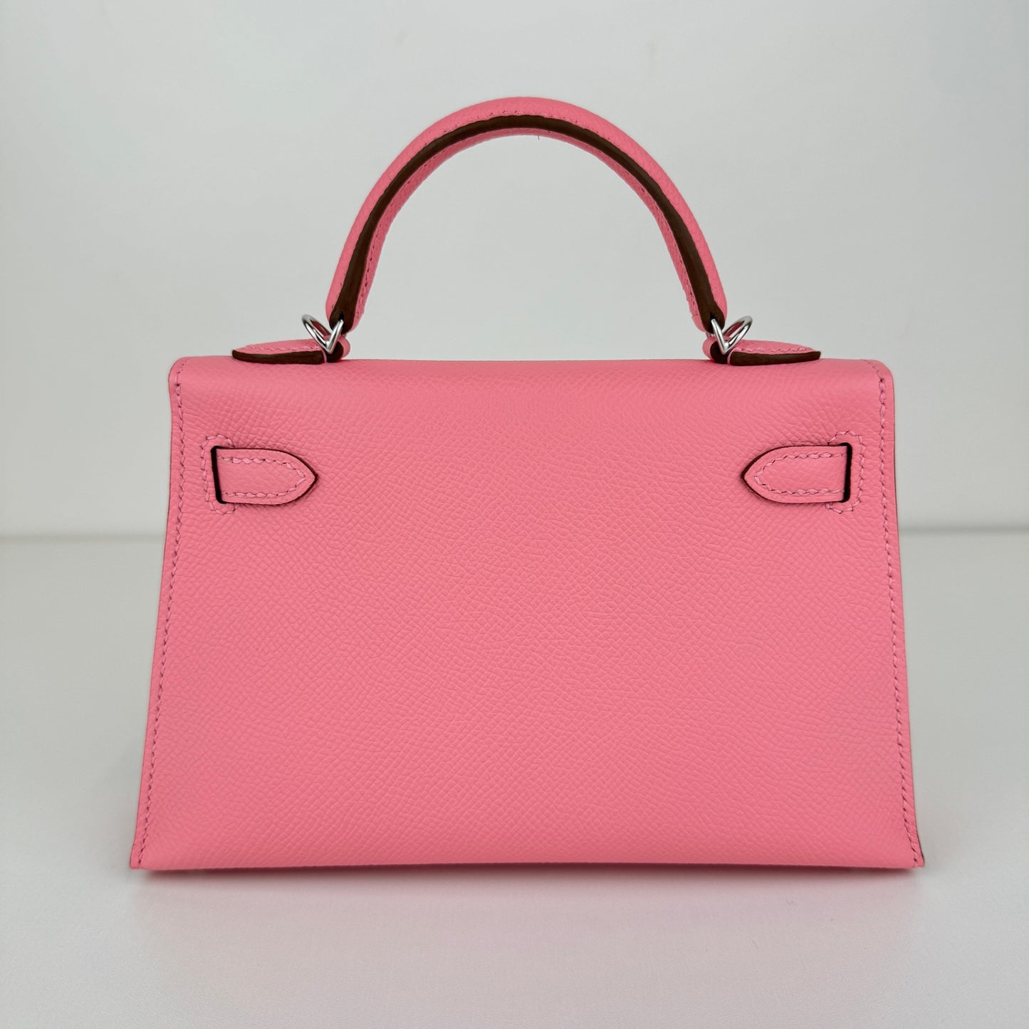 Mini kelly ミニケリー Rose confetti ローズコンフェッティ PHW シルバー金具 Epsom エプソン Stamp-K K刻印
