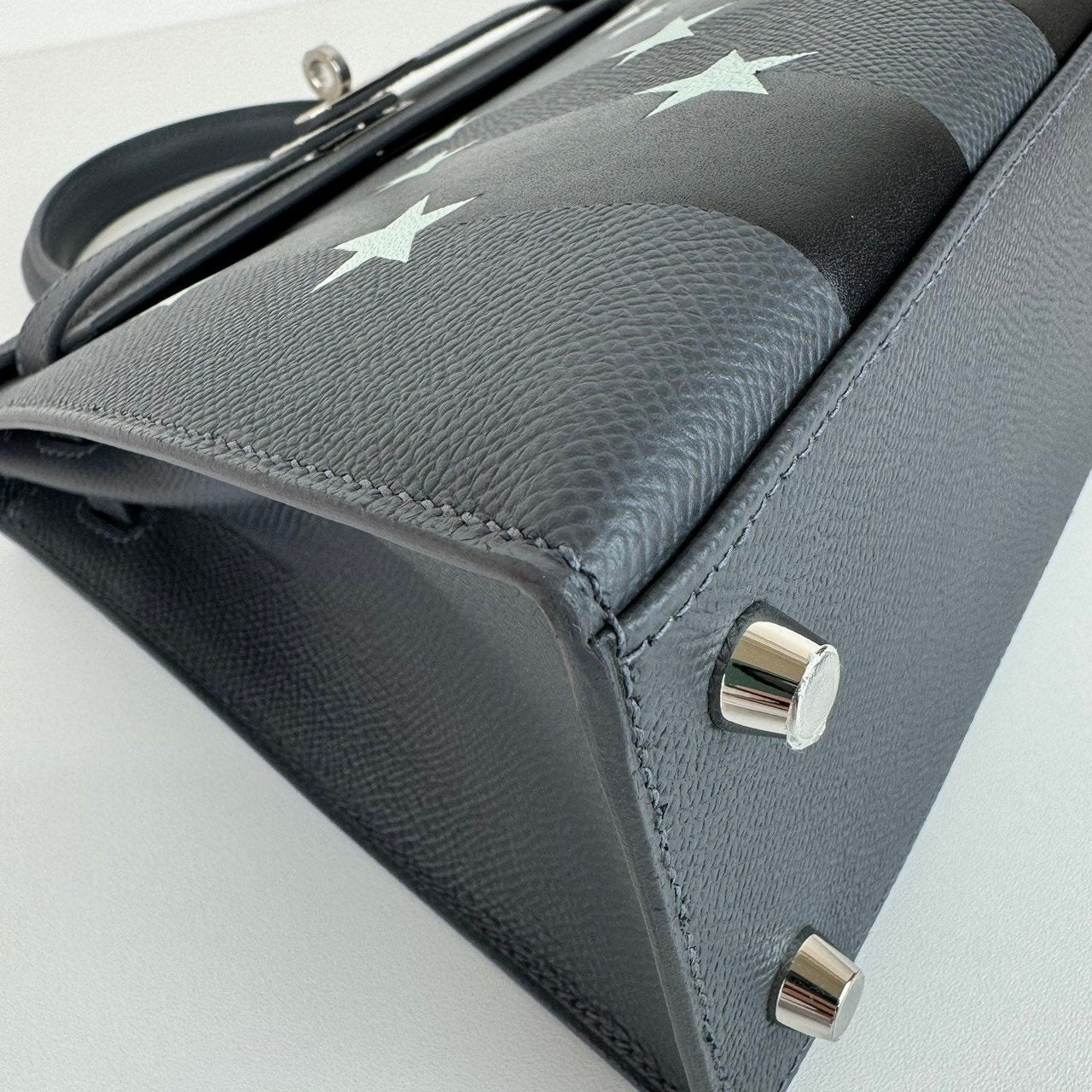 Kelly25 casaqque Etoilee ケリー25 カザック エトワール Ardoise/Black/Vert peppermint アルドワーズ/ブラック/ペパーミント Epsom/Tadelakt/Chevre エプソン/タデラクト/シェーブル PHW シルバー金具 Stamp-W W刻印