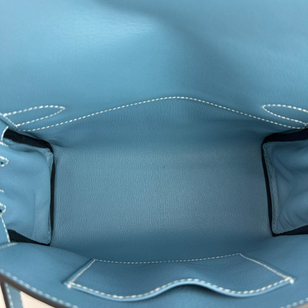 Kelly Messenger PM ケリーメッセンジャーバッグPM New Blue jean ニューブルージン PHW シルバー金具 Evercolor エバーカラー Stamp-W W刻印