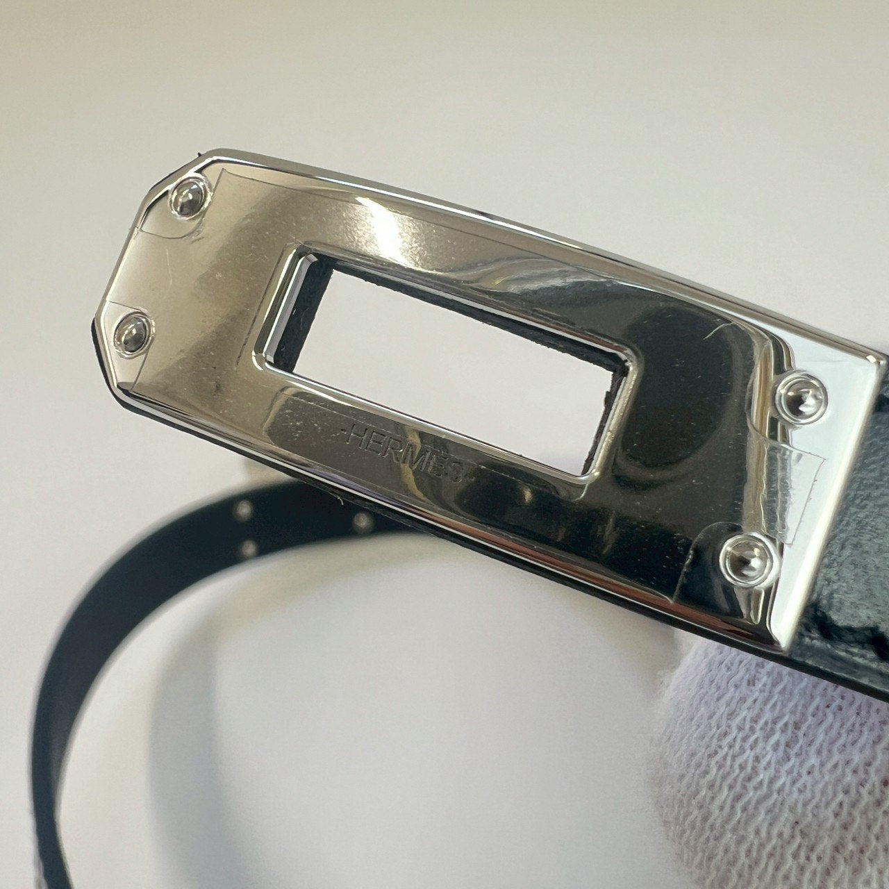 Kelly double bracelet レザーブレスレット ケリー T5 Black ブラック
