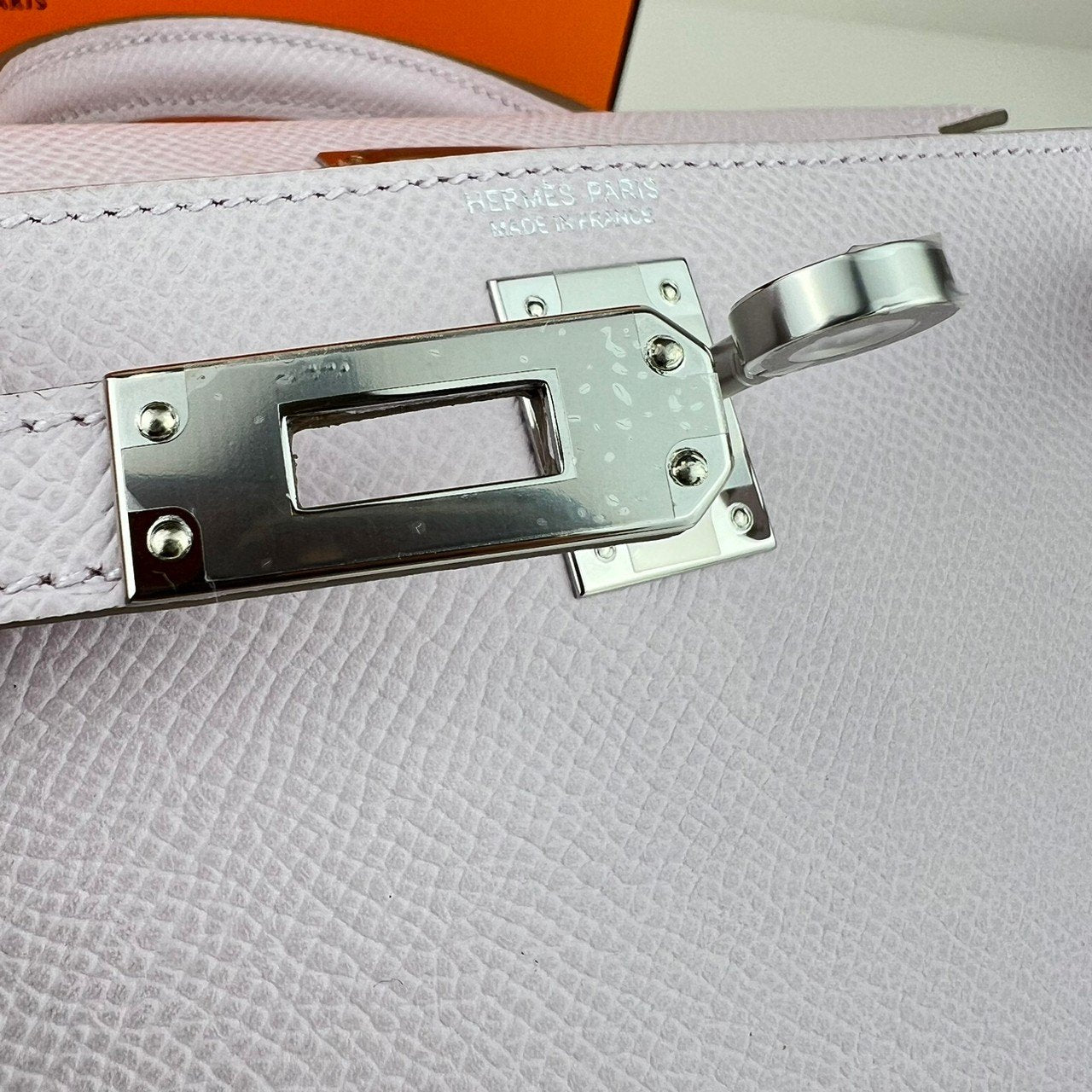 Mini kelly ミニケリー Mauve pale モーヴパール PHW シルバー金具 Epsom エプソン B刻
