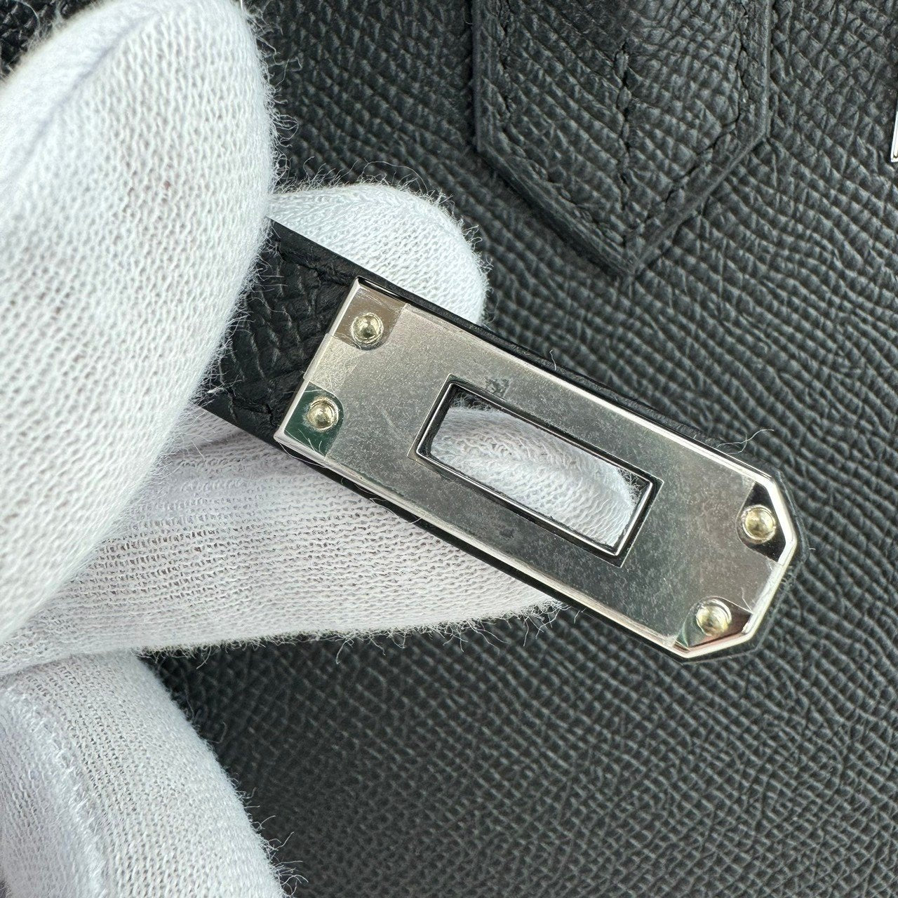Birkin25 バーキン25 Black ブラック PHW シルバー金具 Epsom エプソン Stamp-W W刻印
