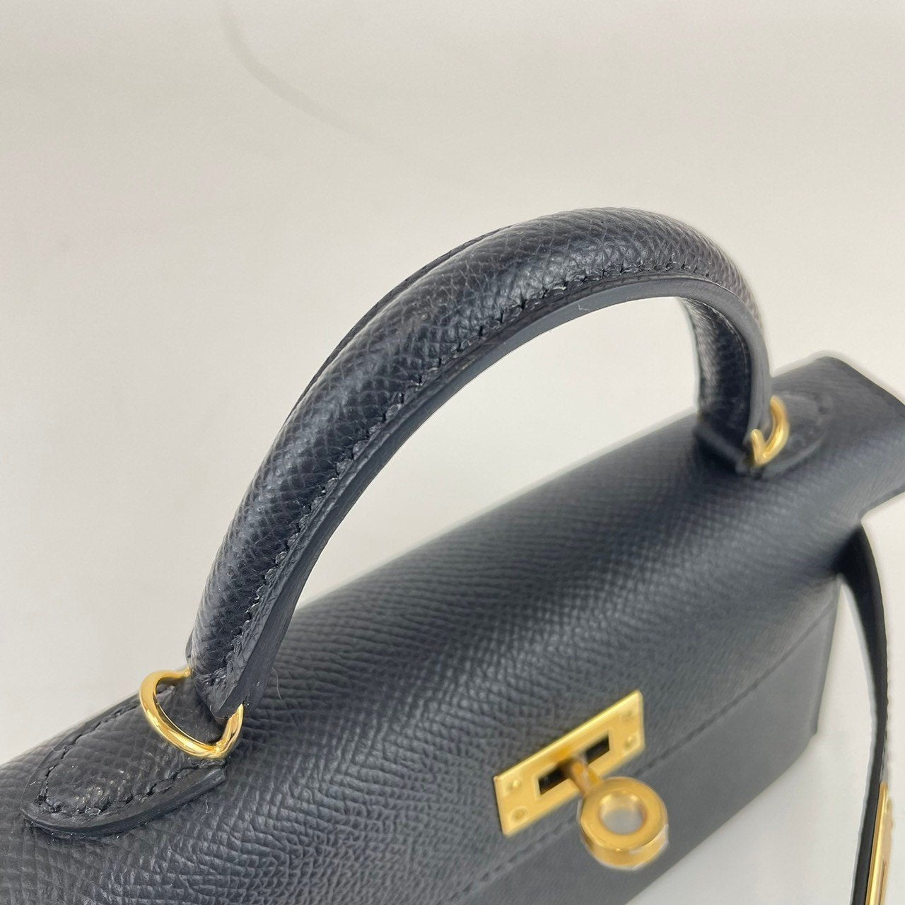 Mini kelly ミニケリー Black ブラック Epsom エプソン ゴールド金具 B刻 ショルダーバッグ レディースバッグ