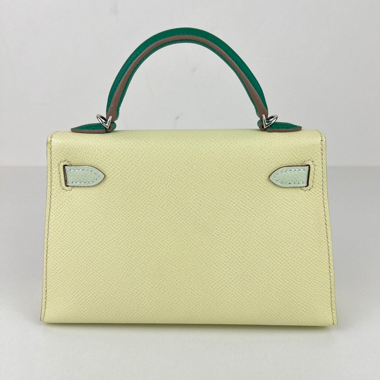 Mini kelly toricolor ミニケリートリコロール Jaune milton/Vert fizz/Vert vertigo ジョーヌミルトン/ヴェールフィズ/ヴェールヴェルティゴ PHW シルバー金具 Epsom エプソン Stamp-W W刻印