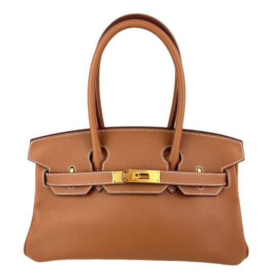 Shoulder Birkin29 ショルダーバーキン29 Stamp-K K刻印 Evercolor エバーカラー Gold ゴールド GHW ゴールド金具