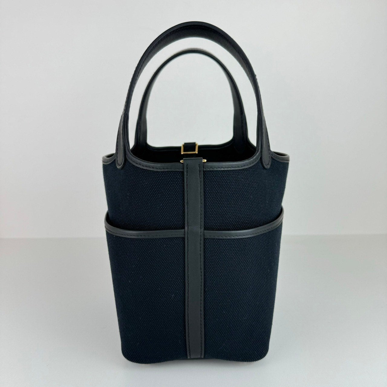 Picotin Lock PM cargo ピコタンカーゴPM Black ブラック GHW ゴールド金具 W刻印 Toile goeland/Swift トワルゴエラン/スイフト