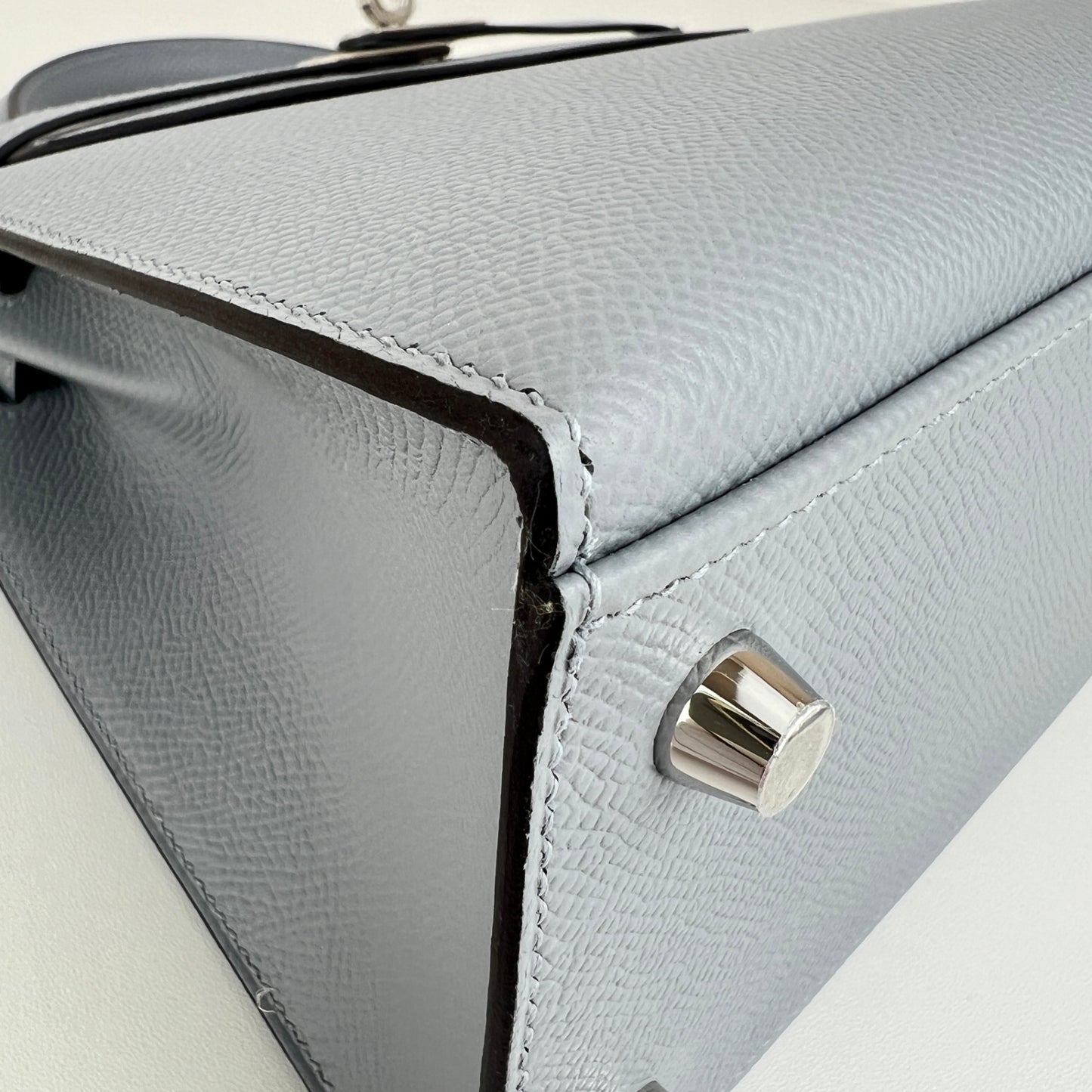Hermès エルメス Kelly25 ケリー25 Stamp-K K刻印 Epsom エプソン Gris pantian グリパンタン PHW シルバー金具