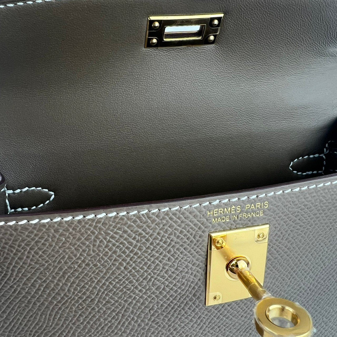 Mini kelly ミニケリー Etoupe エトープ GHW ゴールド金具Epsom エプソン Stamp-W W刻印