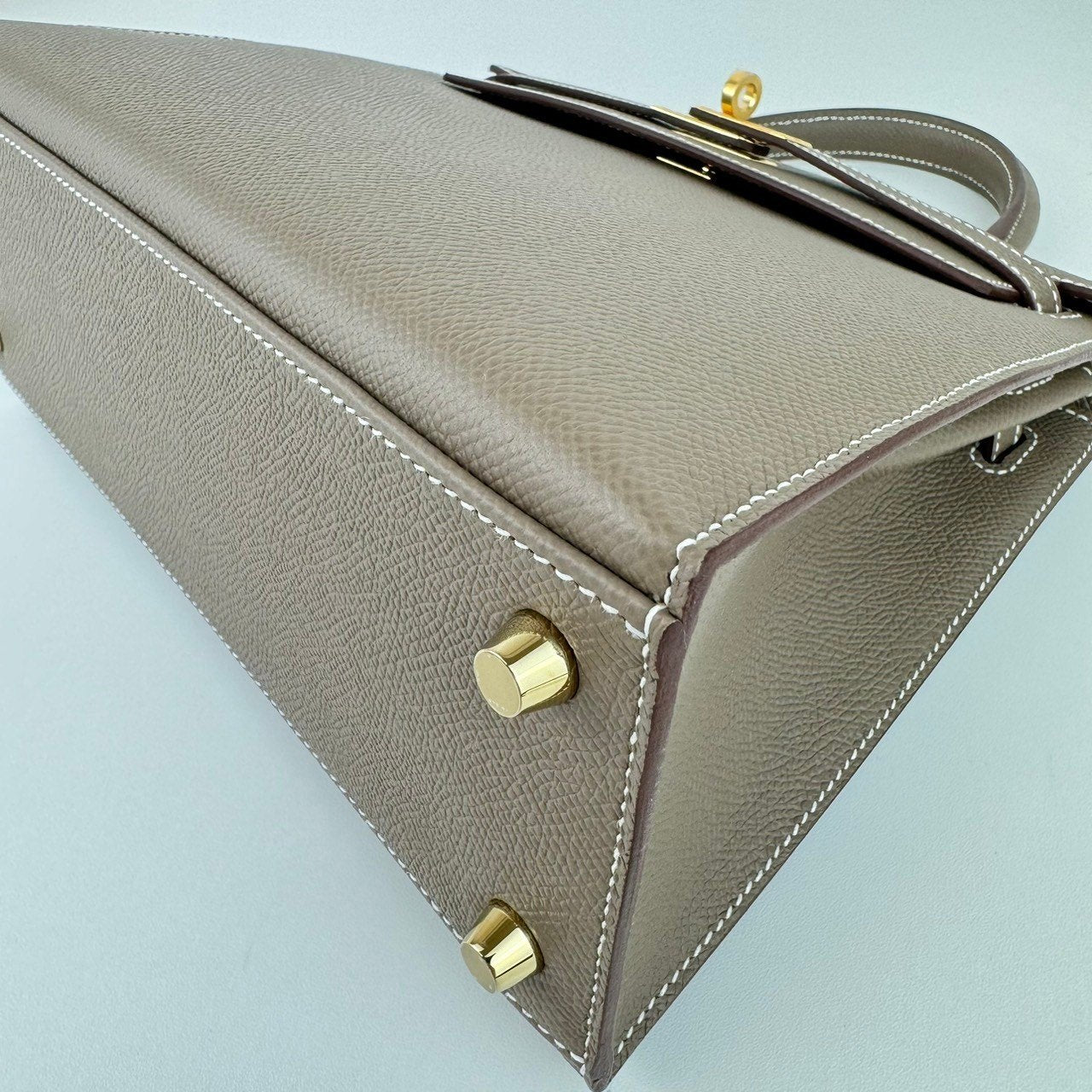 Kelly25 ケリー25 Etoupe エトープ Epsom エプソン GHW ゴールド金具 Stamp-W W刻印