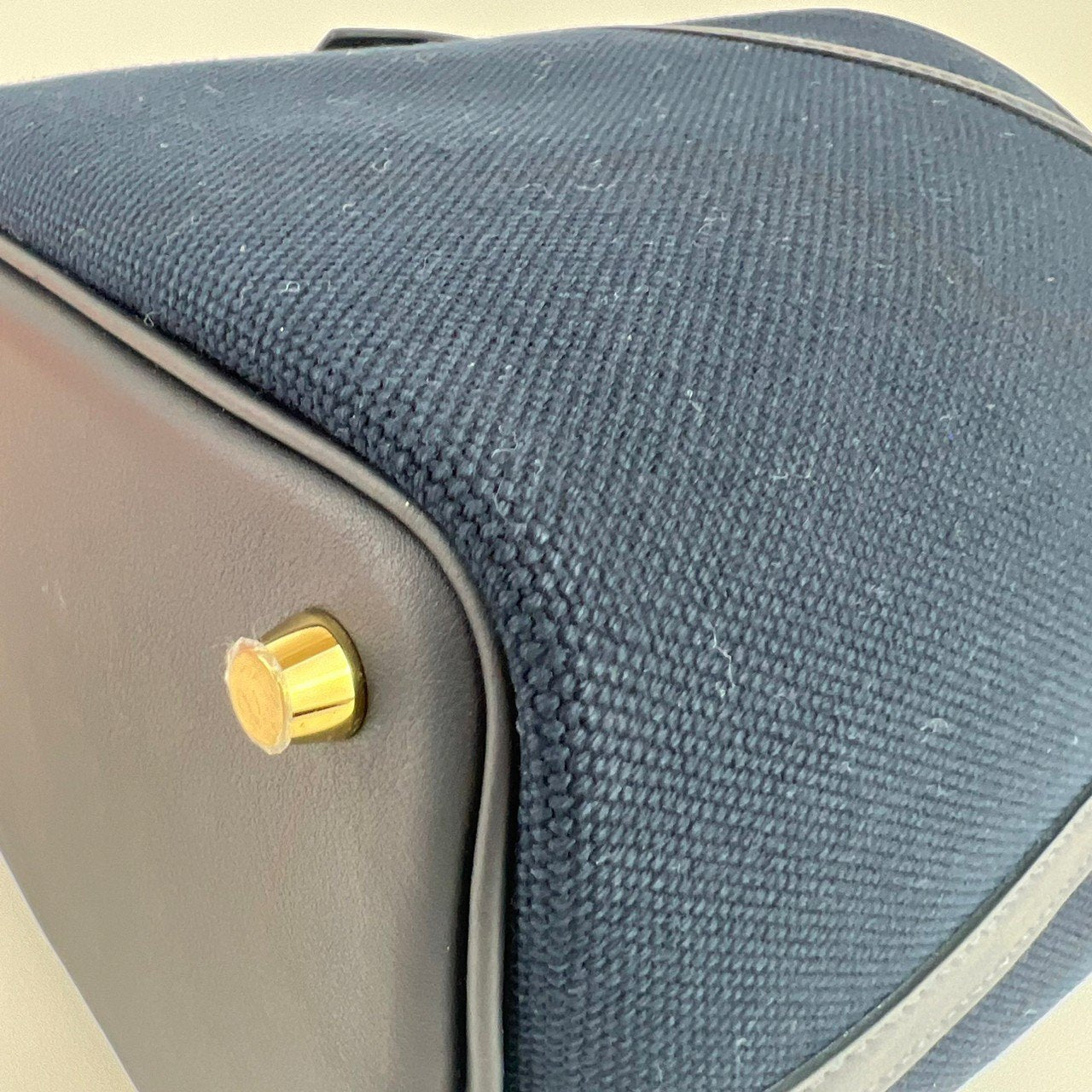 Picotin Lock PM ピコタンロック18 Bleu marine ブルーマリーン GHW ゴールド金具 Stamp-W W刻印