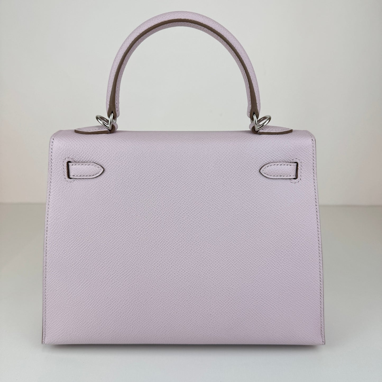 Kelly25 ケリー25 Stamp-B B刻印 Epsom エプソン Mauve pale モーヴペール PHW シルバー金具