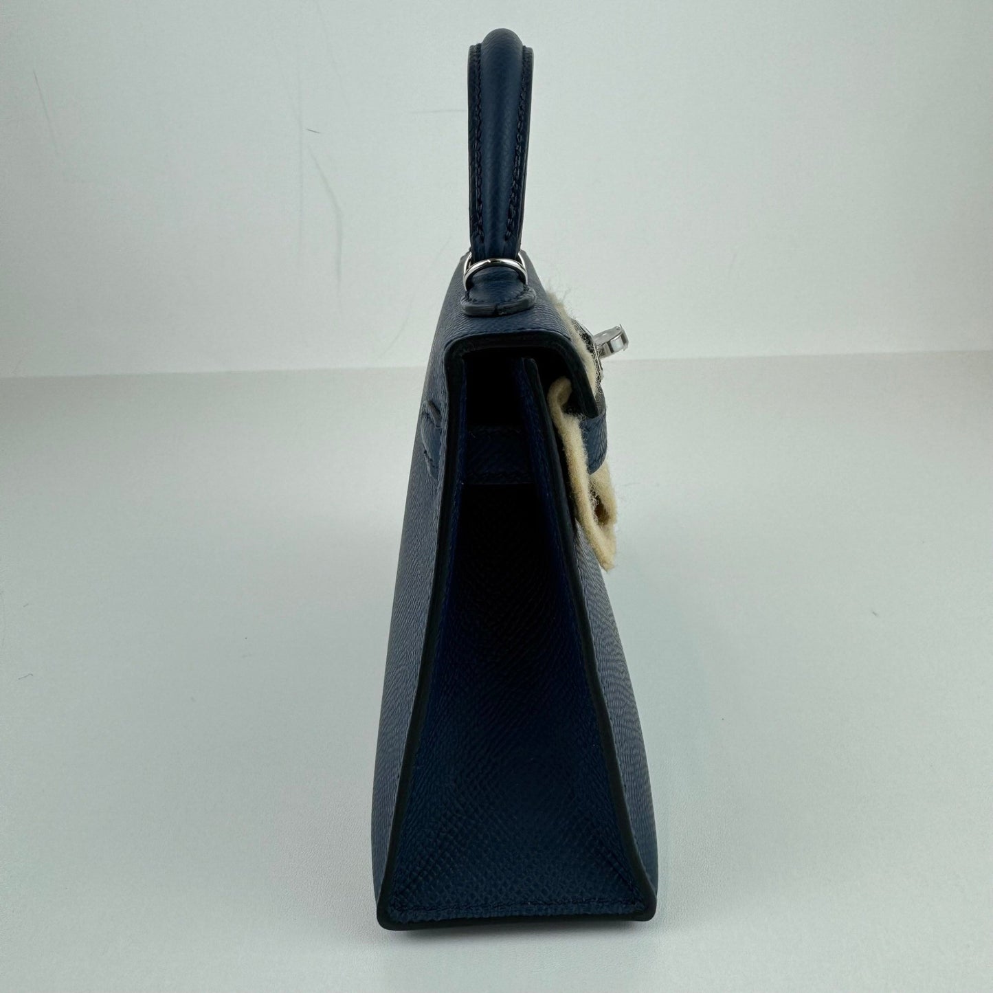 Mini Kelly ミニケリー Bleu de prusse ブルードプリュス PHW シルバー金具 Stamp-B B刻印