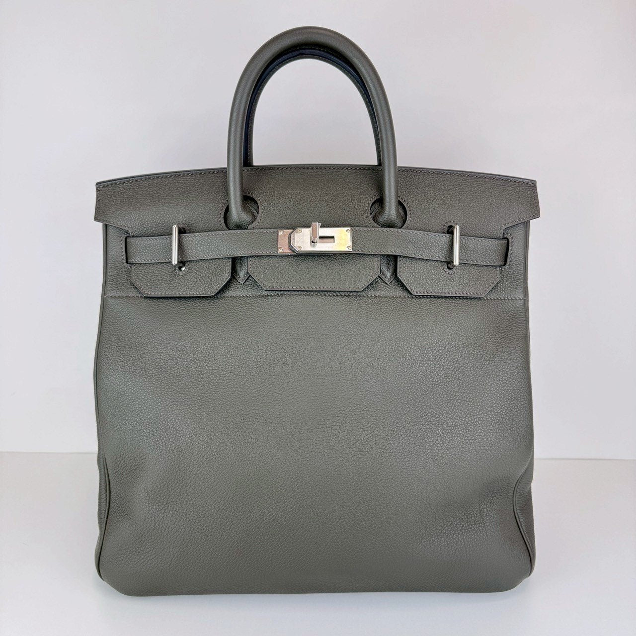 Haut a Courroies オータクロア40 Vert gris ヴェールグリス SV金具 Stamp-U U刻印 Togo トゴ